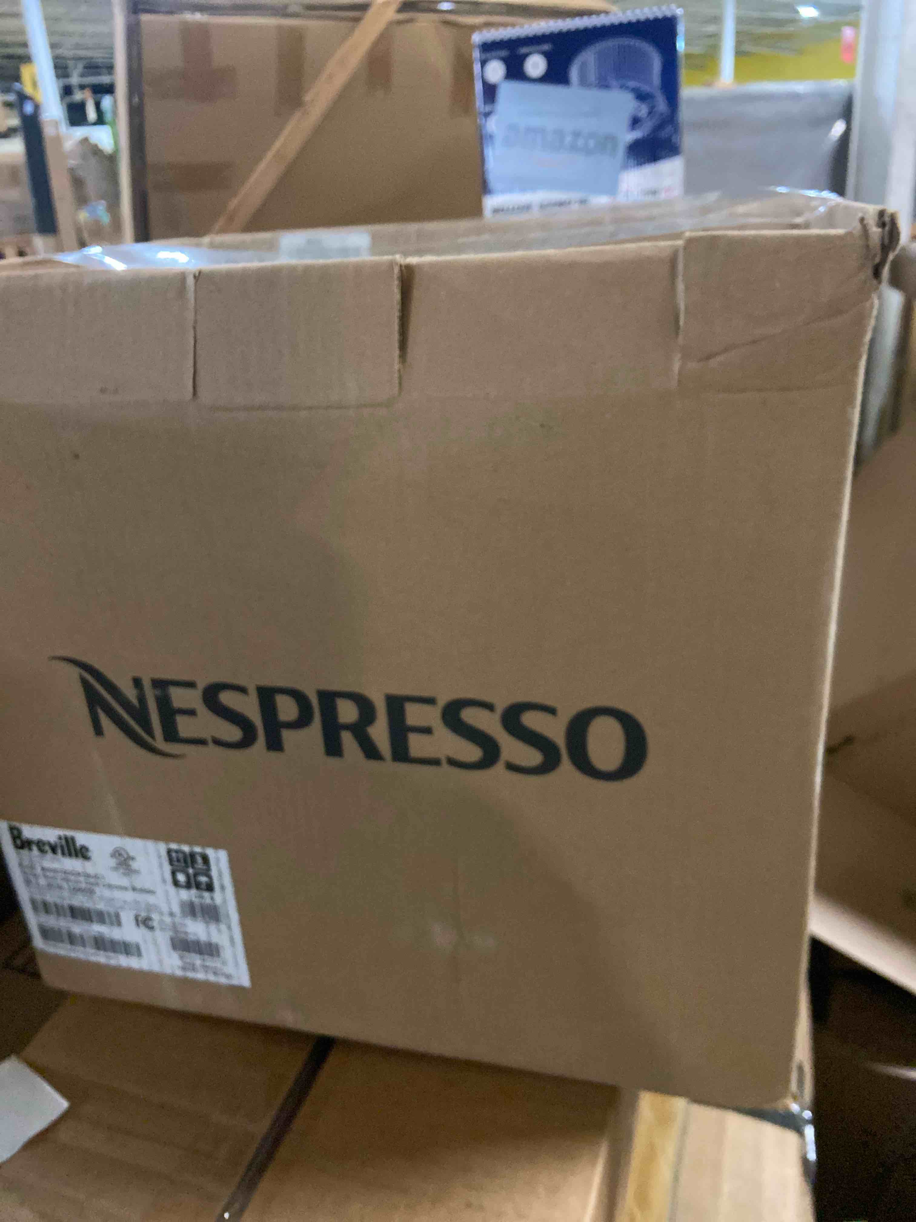 Condition photo showing Good Condition for Nespresso Vertuo Next Deluxe Coffee and Espresso Maker, Pure Chrome with Aeroccino Milk Frother,1.1 liter, Black,Dark Chrome