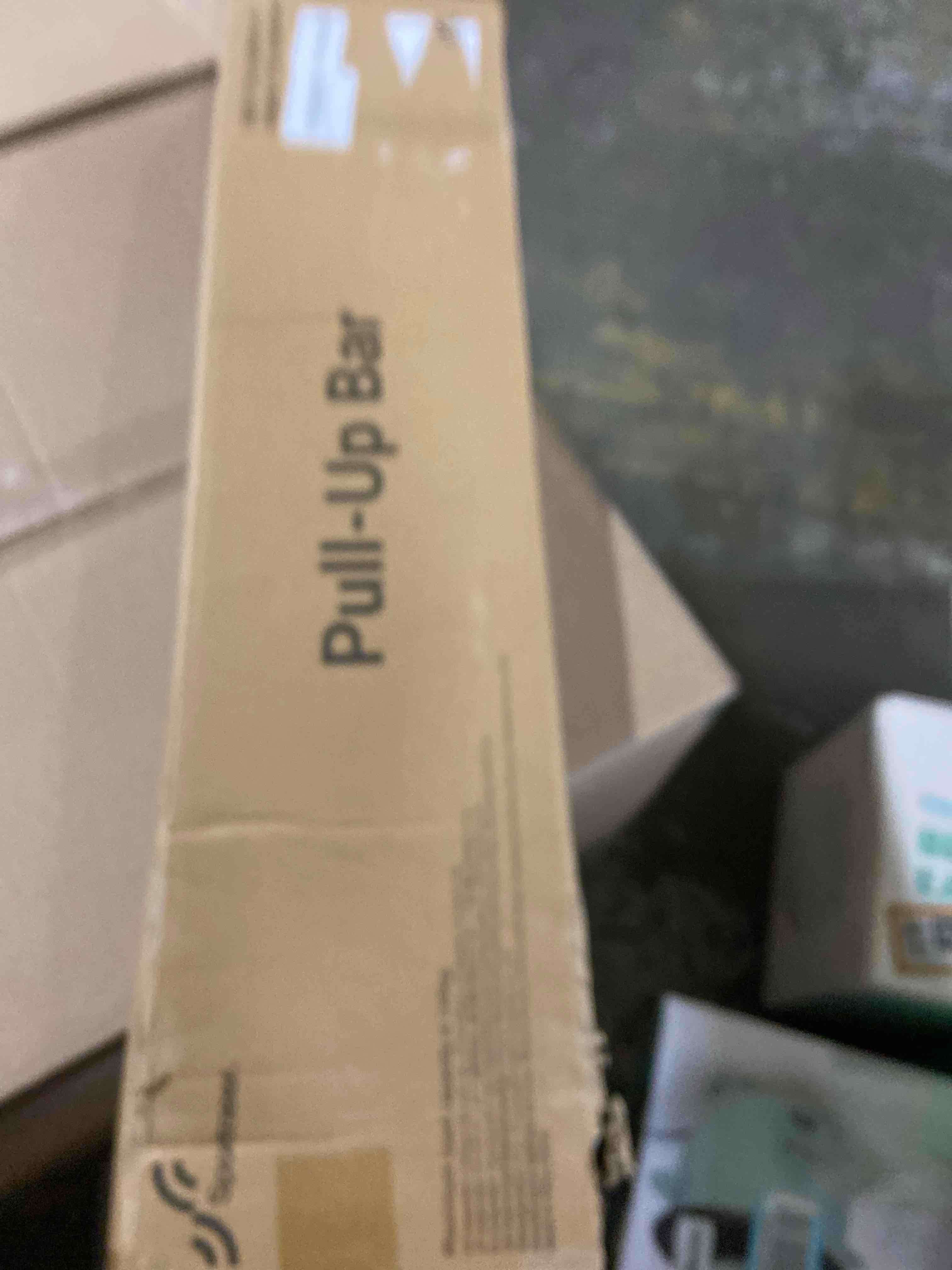 Condition photo showing New/Like New for Pull Up Bar for Doorway: Sportneer Strength Training Pull-up Bars without Screw - Adjustable Width Locking Mechanism Chin Up Bar, Thickened Steel Max Limit 440 lbs Upper Body Fitness Pullup Bars for Home (Black-Red)