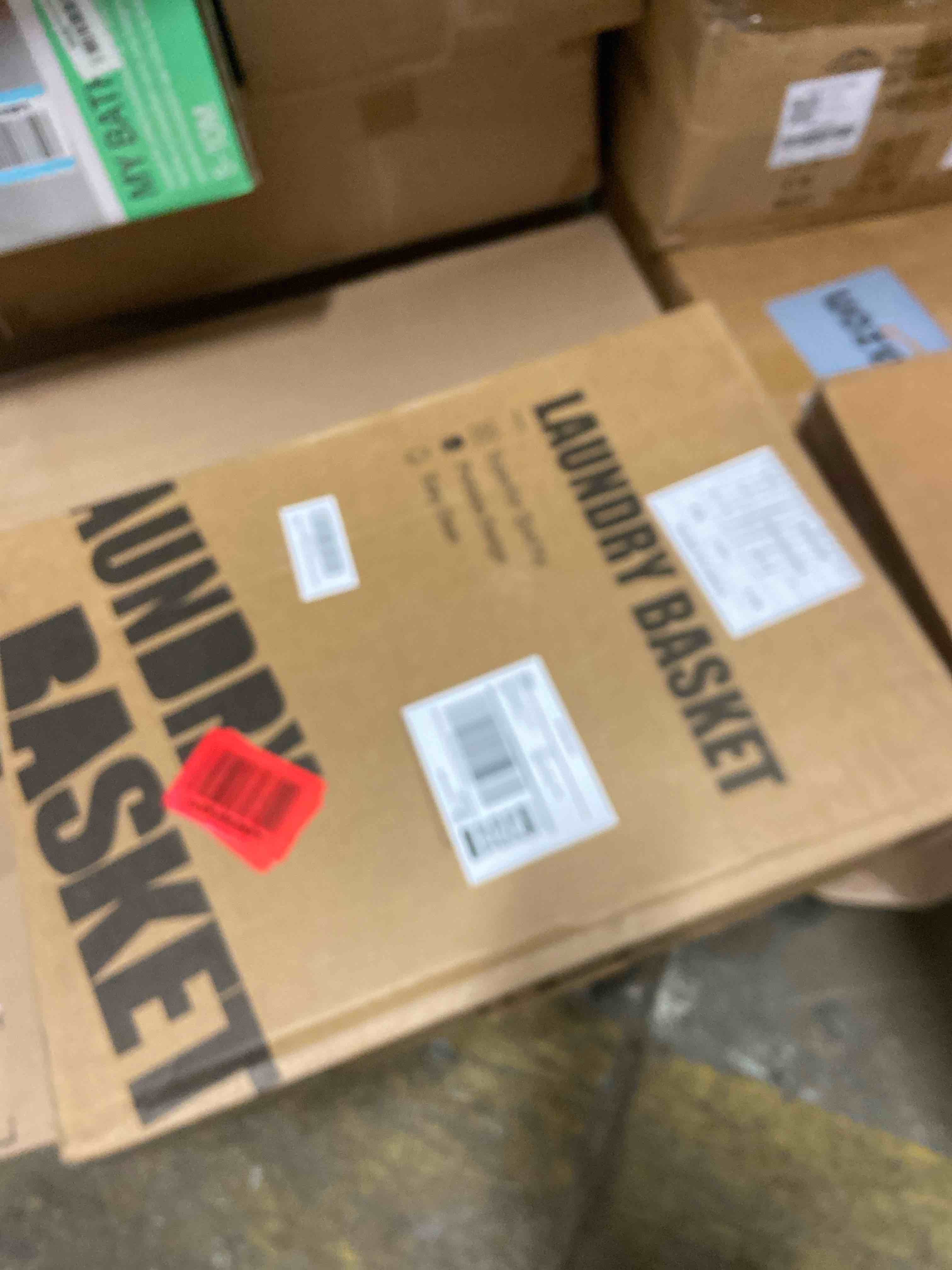 Condition photo showing New/Like New for UAK Plastic Laundry Basket with Wheels & Handle, 67L Heavy Duty Foldable Laundry Hamper – Easy Clean Waterproof Rolling Organizer for Bathroom & Laundry Room, Ivory Ivory XXXL