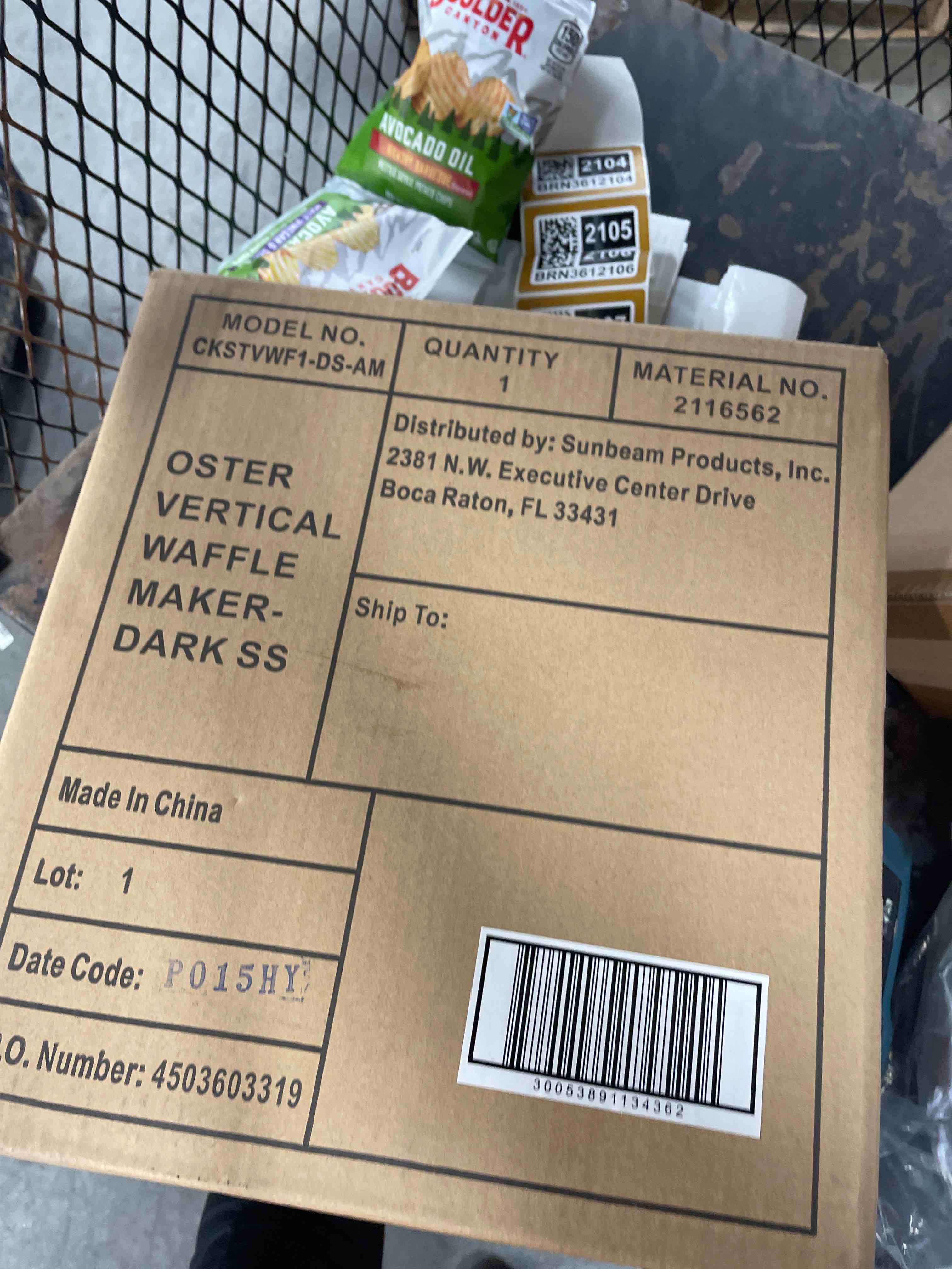 Condition photo showing New/Like New for Oster Vertical Waffle Maker