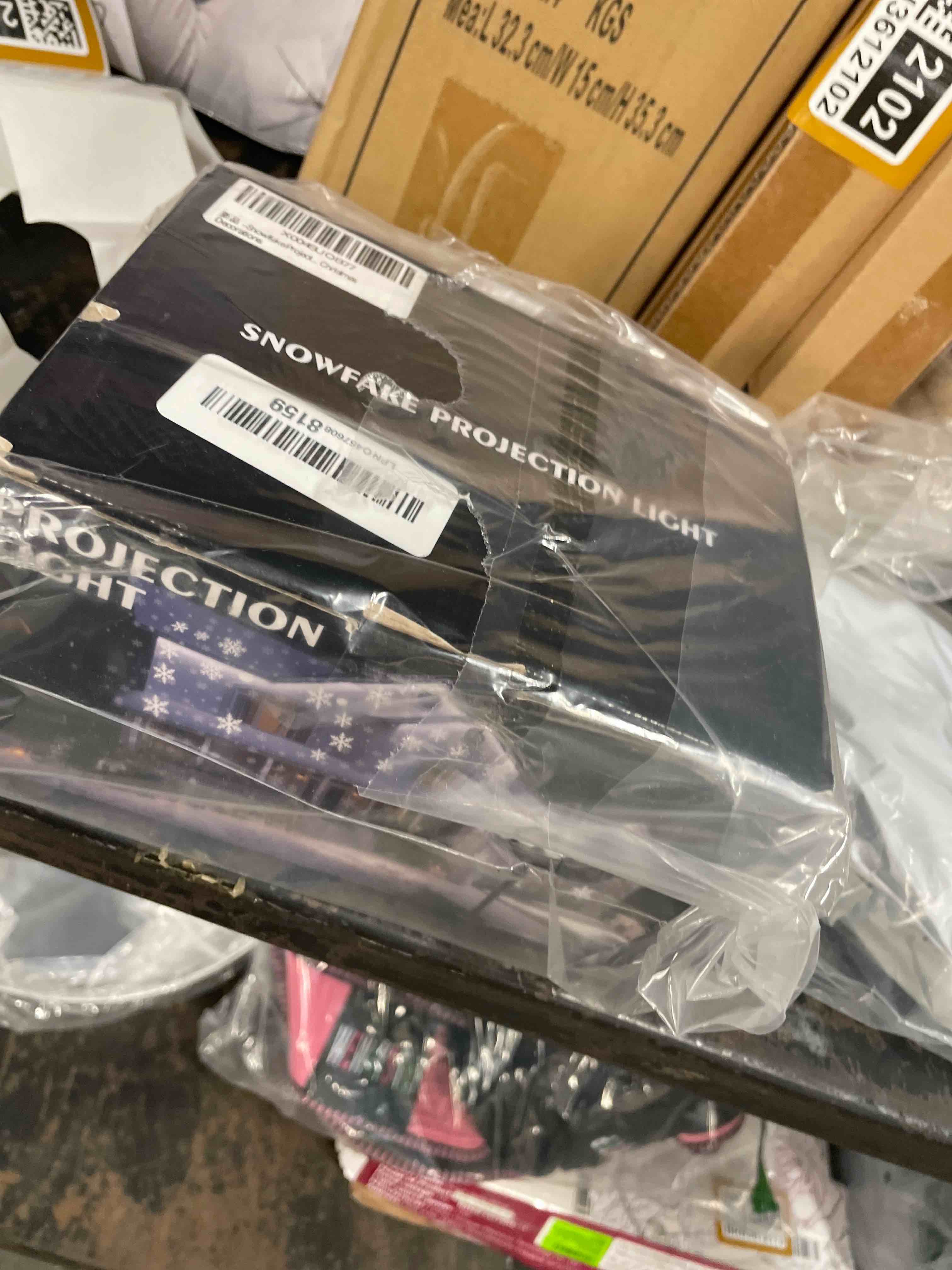 Condition photo showing New/Like New for Snowflake Projector Lights with Remote, Timer, Dimmer, IP68 Waterproof, Christmas Projector Lights Outdoor, 270° Rotation for Christmas Decorations