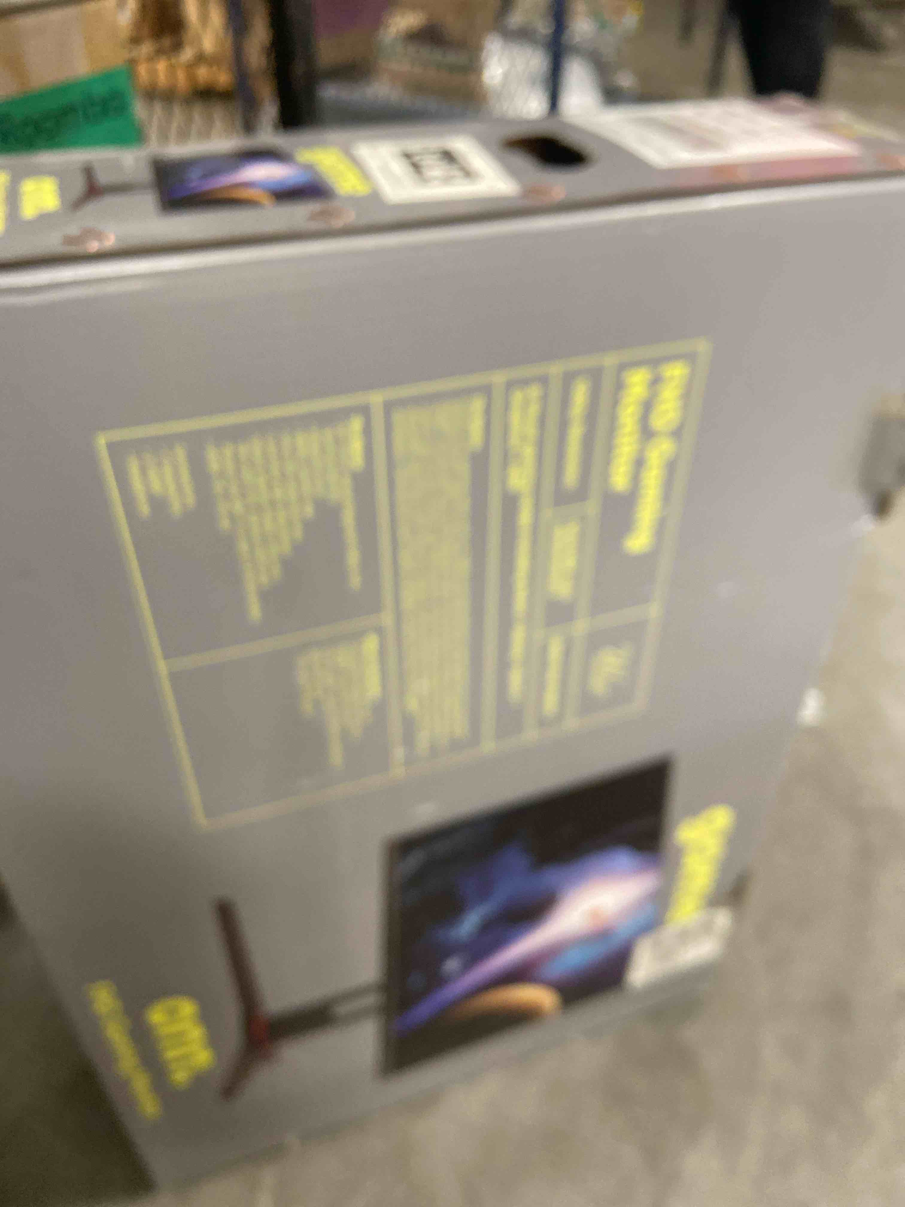 Condition photo showing As Is for onn 24  FHD (1920 x 1080p) 180hz 1ms FreeSync Gaming Monitor with HDMI and DP Cables  Black