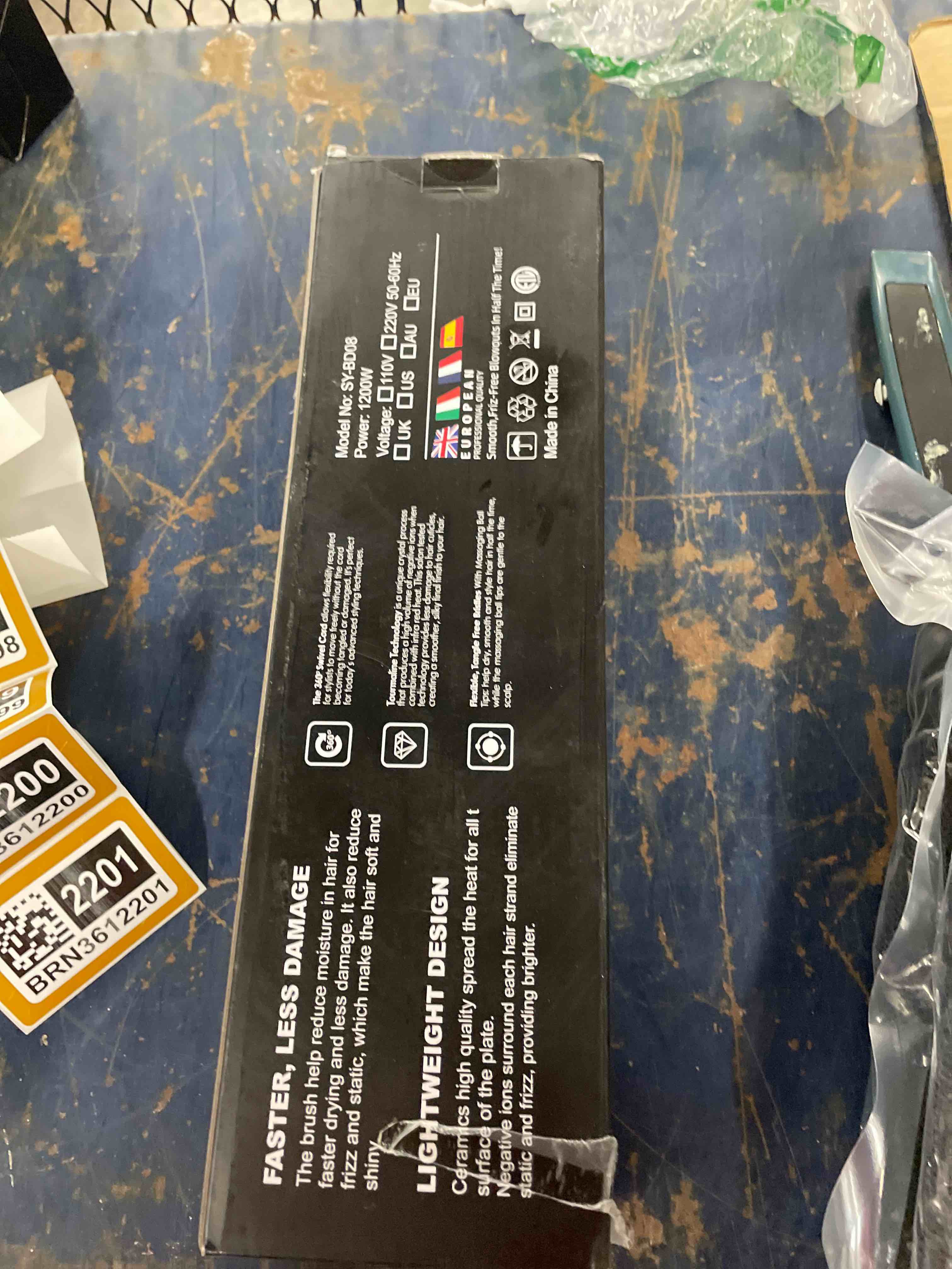 Condition photo showing New/Like New for Hair Dryer Brush, 4 in 1 One Step Hair Dryer and Styler Volumizer, Professional Hot Air Brush with Negative Ion Anti-frizz Blowout for Drying, Straightening, Salon, Black Pink