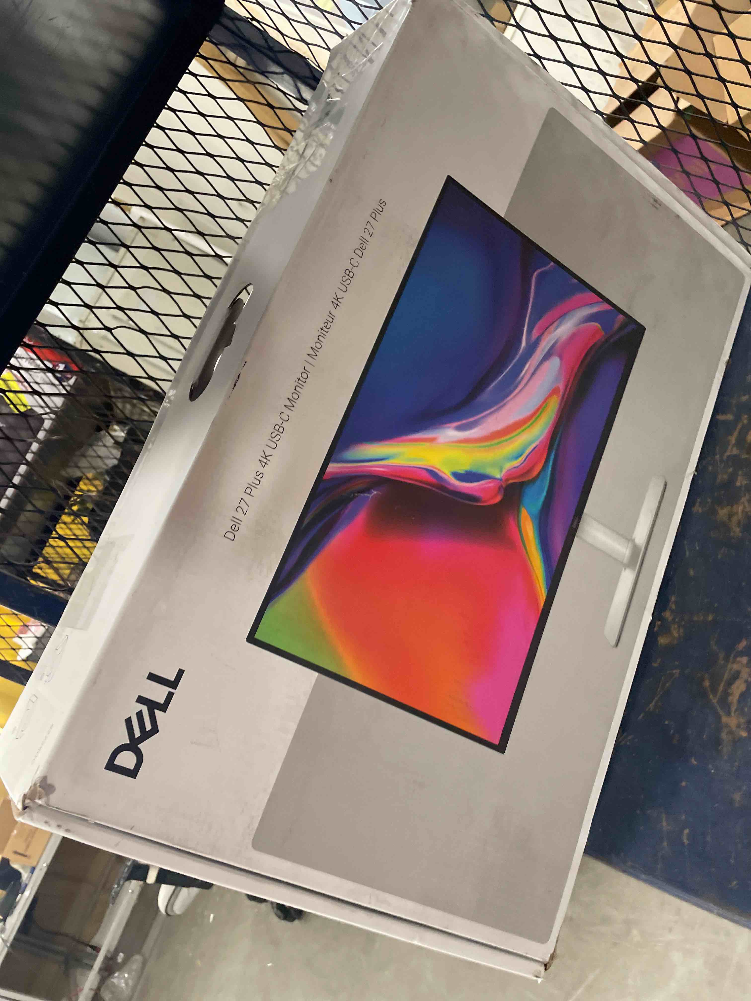 Condition photo showing As Is for Dell 27 Plus 4K USB-C Monitor - S2725QC - 27-inch 4K (3840 x 2160) 120Hz 16:9 Display, AMD FreeSync Premium, sRGB 99%, Integrated Speakers, 1500:1 Contrast Ratio, Comfortview - Ash White 27 Inches S2725QC USB-C