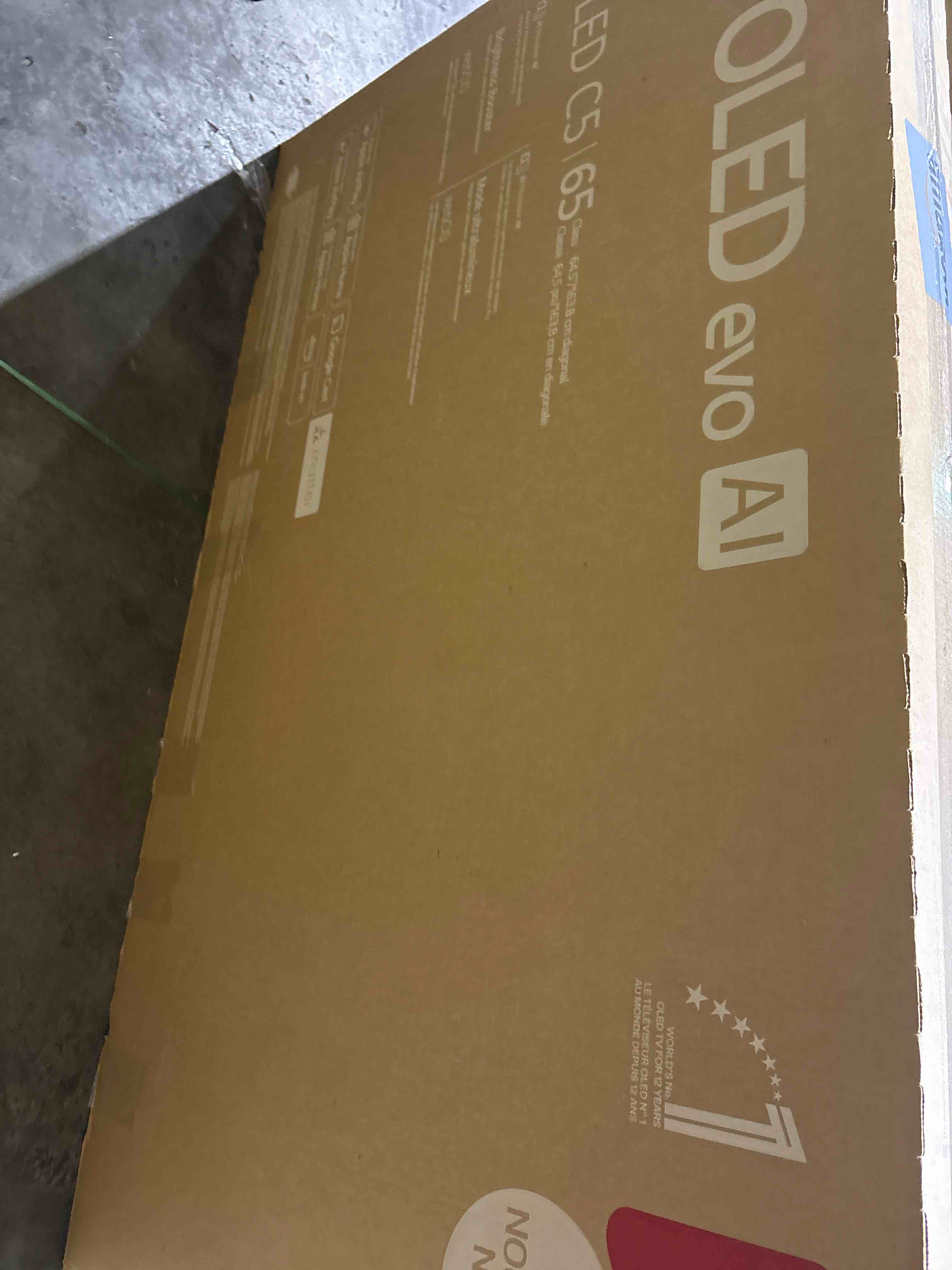 Condition photo showing As Is for LG 65-Inch Class OLED evo AI 4K C5 Series Smart TV w/Dolby Atmos, Dolby Vision, HDR10, AI Super Upscaling 4K, Filmmaker Mode, Wow Orchestra, Alexa Built-in (OLED65C5PUA, 2025)