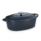 7 quart oval enameled cast iron dutch oven 5