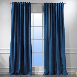 matte velvet extra wide x extra long custom made decorative double blue