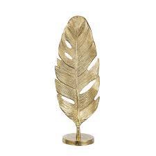 Esaiah Decorative Gold Leaf Sculpture with Round