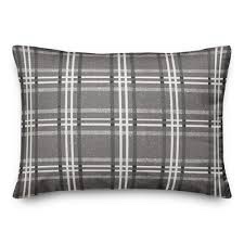 Plaid Polyester Indoor/Outdoor Throw Pillow
