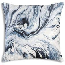 Lapis Velvet Throw Pillow