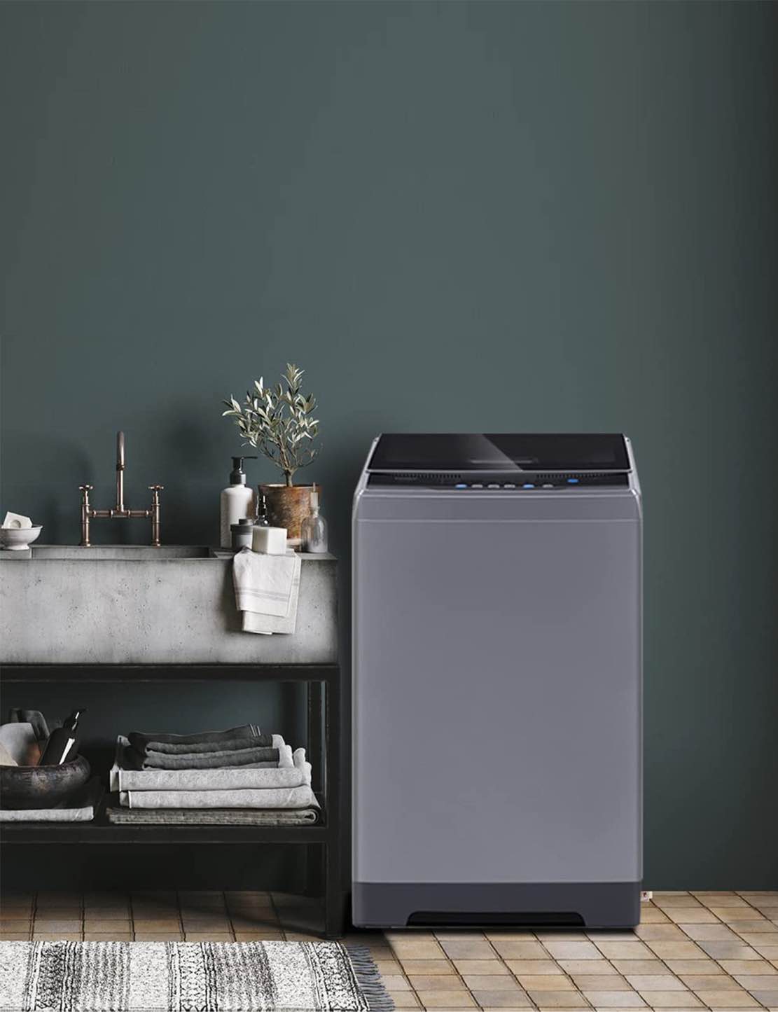 2.4 Cu.ft Portable Washing Machine - Grey