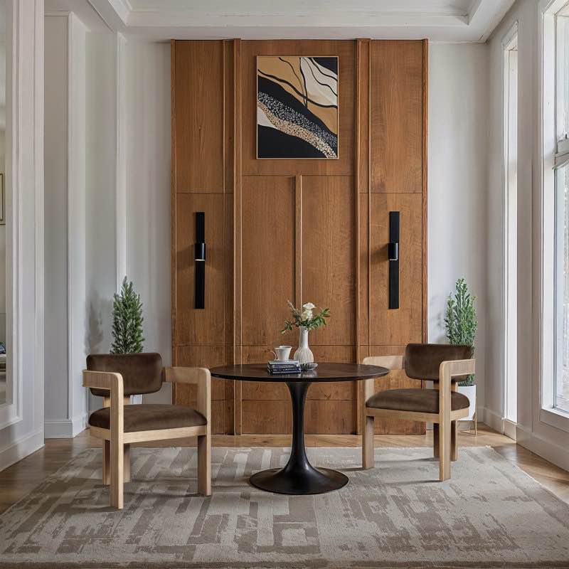 Frink Upholstered Dining Arm Chair (Set of 2)