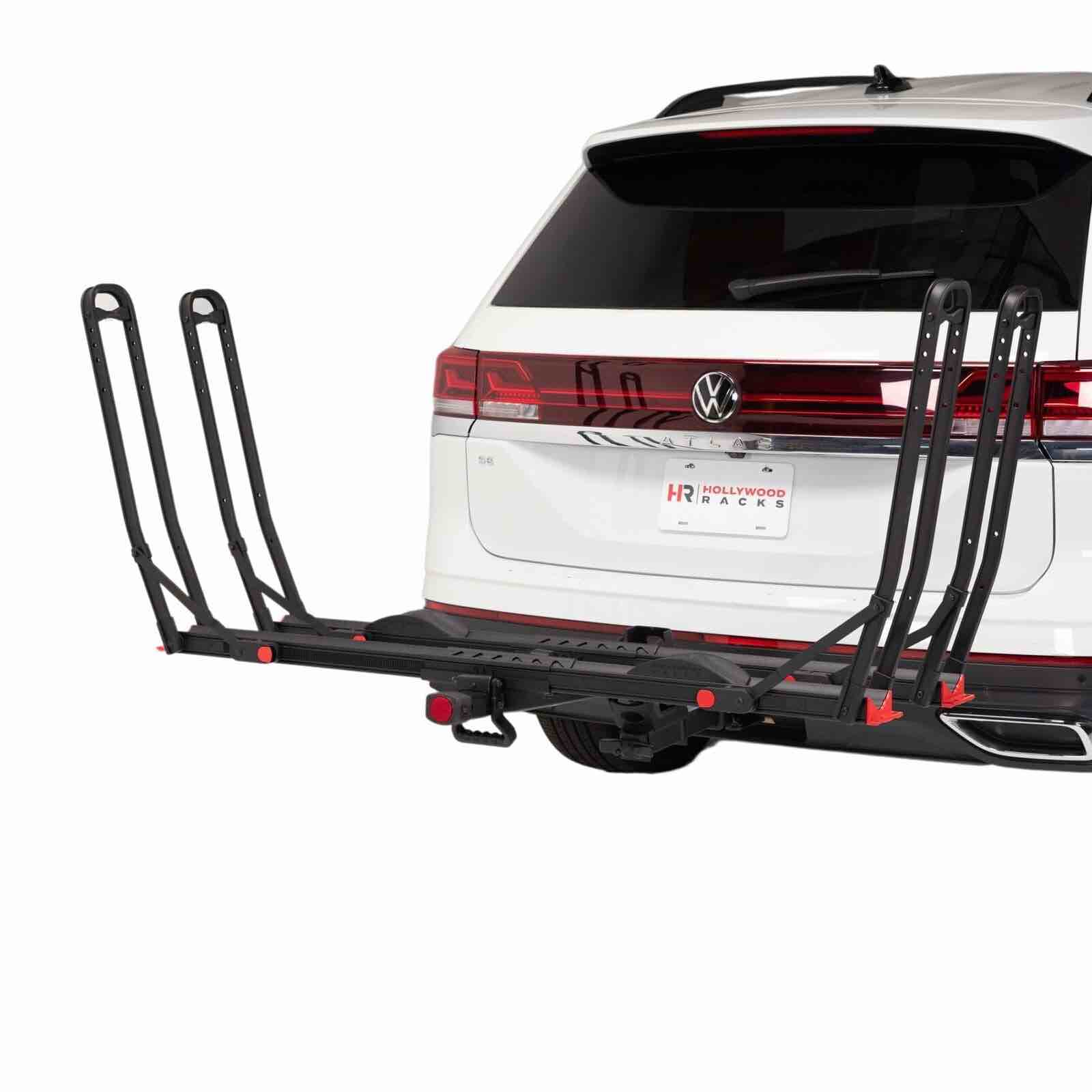 Hollywood Racks Crosstrack 2 Bike Hitch Rack HR7060 - features “wobble-free” design and frameless contact points to prevent bike frame scratching
