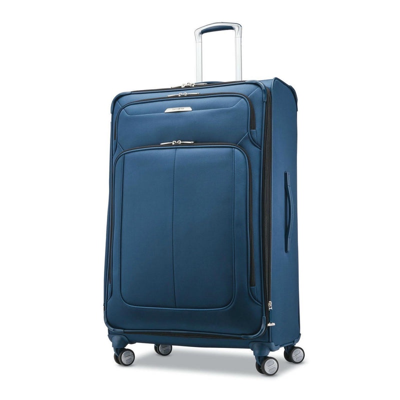 Samsonite Solyte DLX 29" Expandable Spinner Suitcase with 4 Expandable Compartments in Navy Blue. 29.8 x 21" x 13"