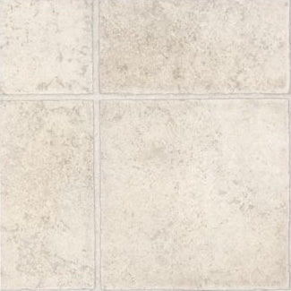 Armstrong Vinyl Sheet Flooring, Progressions Davenport Neutral Beige, Concrete Tile Design, Low Gloss, Full Spread, 12” Long, At least 30” Wide