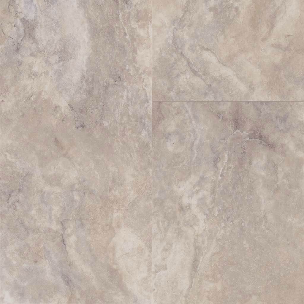 Portico Vinyl Flooring Roll, Duracor Cloudland Natural Grey Stone Design, Spill and Stain Guarded Full Spread Flooring, 12” Long, at least 30” Wide