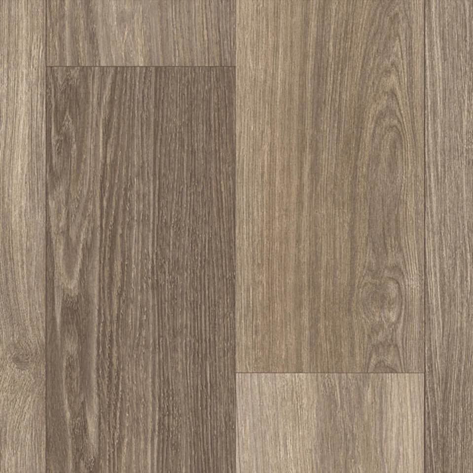 Tarkett CustomPro Corawood Wheat Luxury Sheet Vinyl Flooring - Urethane, Rustic Distressed Brown Wood Grain Color- 12ft width, at least 5 ft length