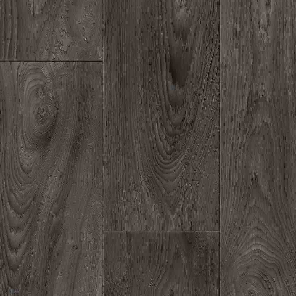 TrafficMaster Scorched Walnut Charcoal Wood Residential Vinyl Sheet Flooring - 12ft. Wide x at least 7ft. length