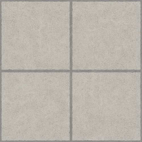 Progressions Neutral Vinyl Sheet Flooring, White Stone Tile Design, 12’ Long, Atleast 5’ Wide