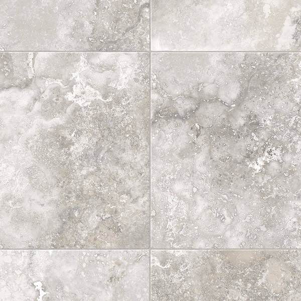 TrafficMaster Travertine Grey Stone Residential Vinyl Sheet Flooring 12ft. Wide x at least 6 ft.