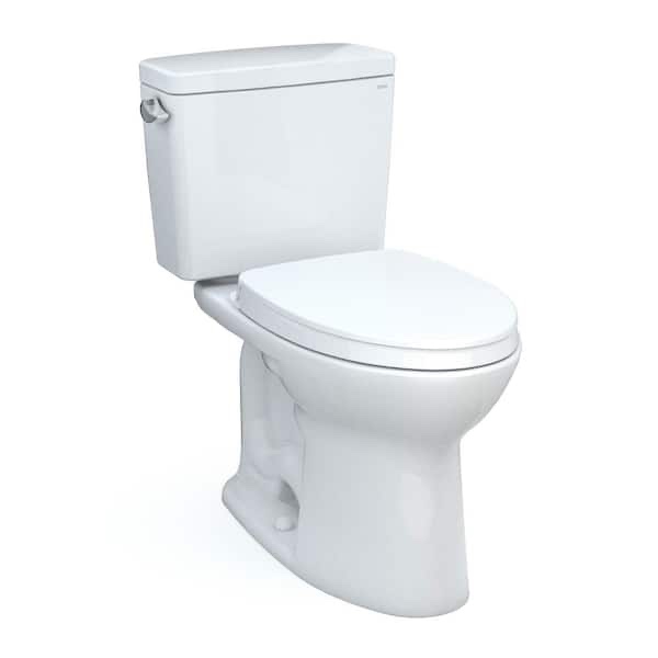 Drake 1.6 GPF Two Piece Elongated Chair Height Toilet with Left Hand Lever