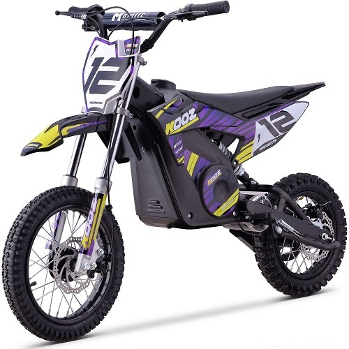 MotoTec 36v 1000w HP112E Electric Dirt Bike, Purple