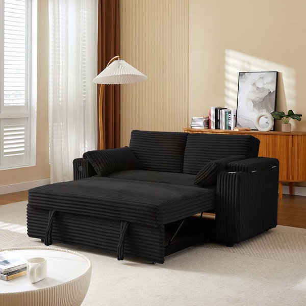 Upholstered Couch Sleeper Sofa Bed (incomplete Not original Box)