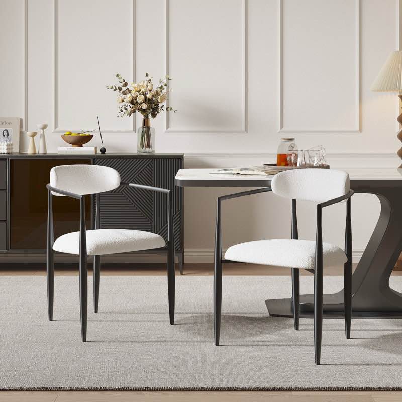 clivia fabric upholstered back armchair dining chair set of 2 (set of 2)