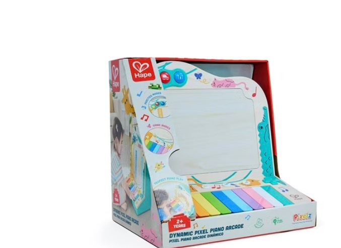 hape music toys dynamic pixel piano arcade