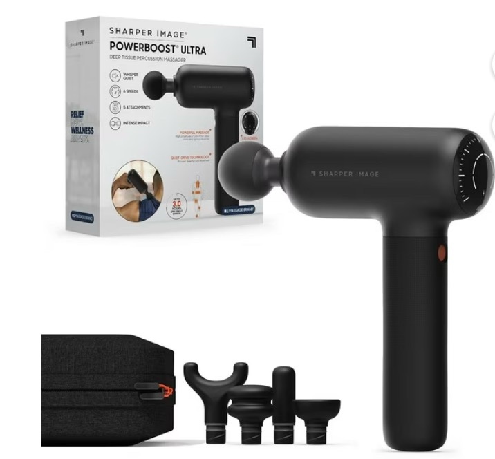 sharper image powerboost ultra deep tissue percussion massager
