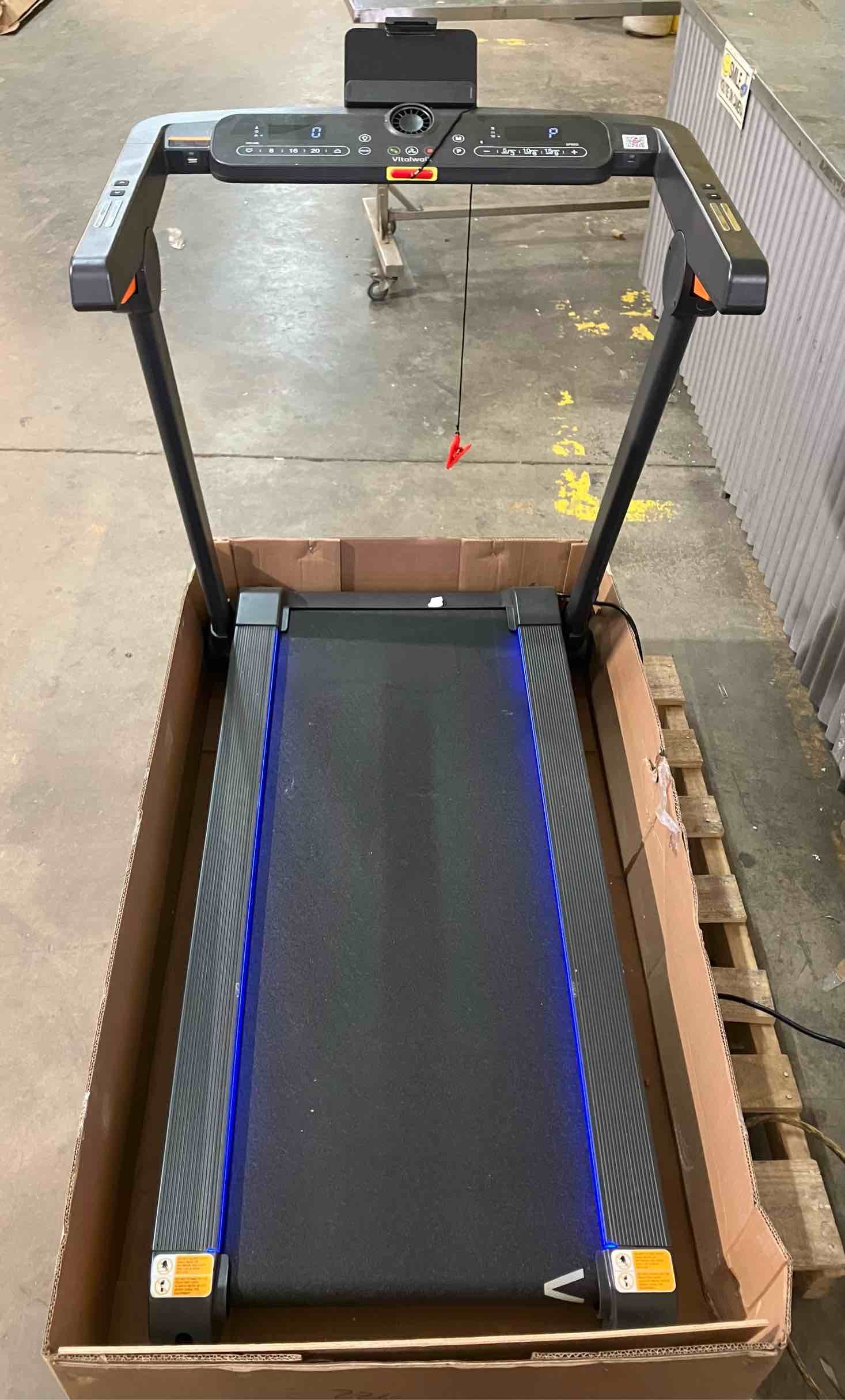 Condition photo showing New/Like New for Foldable Treadmill with Auto Incline - Vitalwalk Commercial 48"x18" Wide Running Belt, 20% / 15% Incline, 10MPH, 3.5HP Brushless, Walking Pad Treadmill for Home, Auto Folding, No Installation, 350LBS Apollo 11 Ultimate with 20% Auto