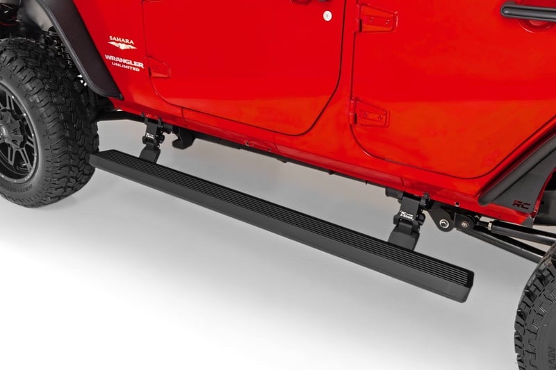 Condition photo showing New/Like New for Power Running Boards Dual Electric Motor | 4 Door | Jeep Wrangler Unlimited (12-18)