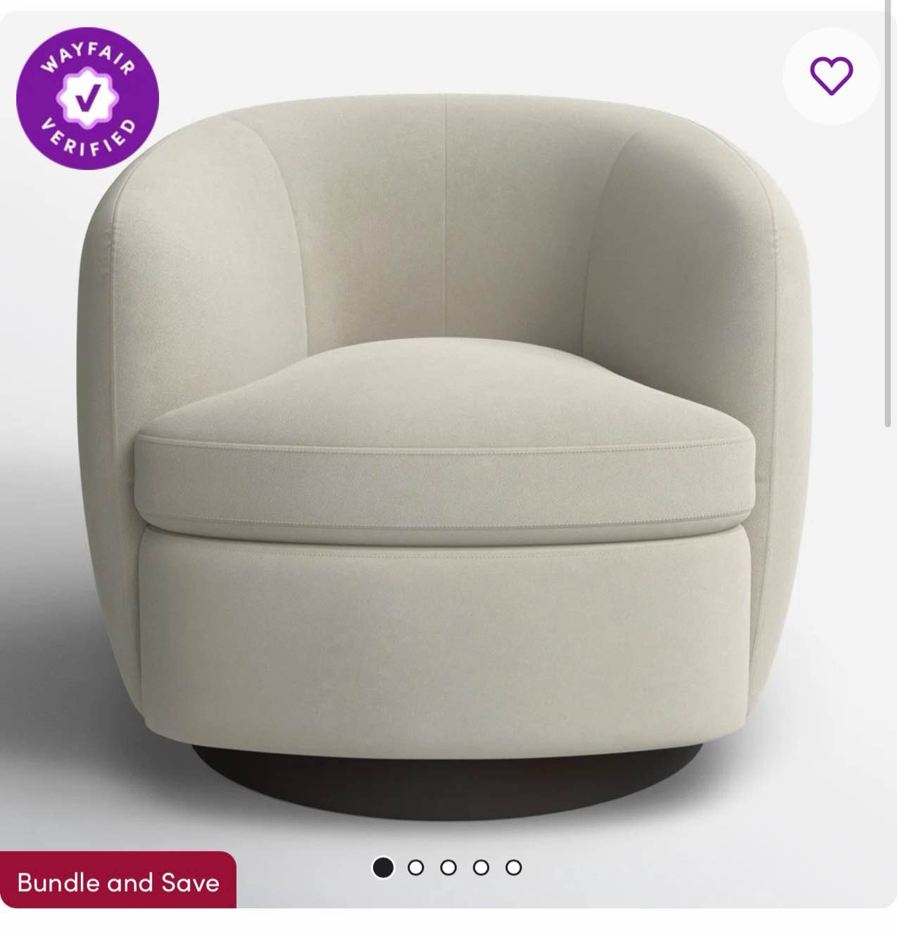 Marcy Upholstered Swivel Barrel Chair