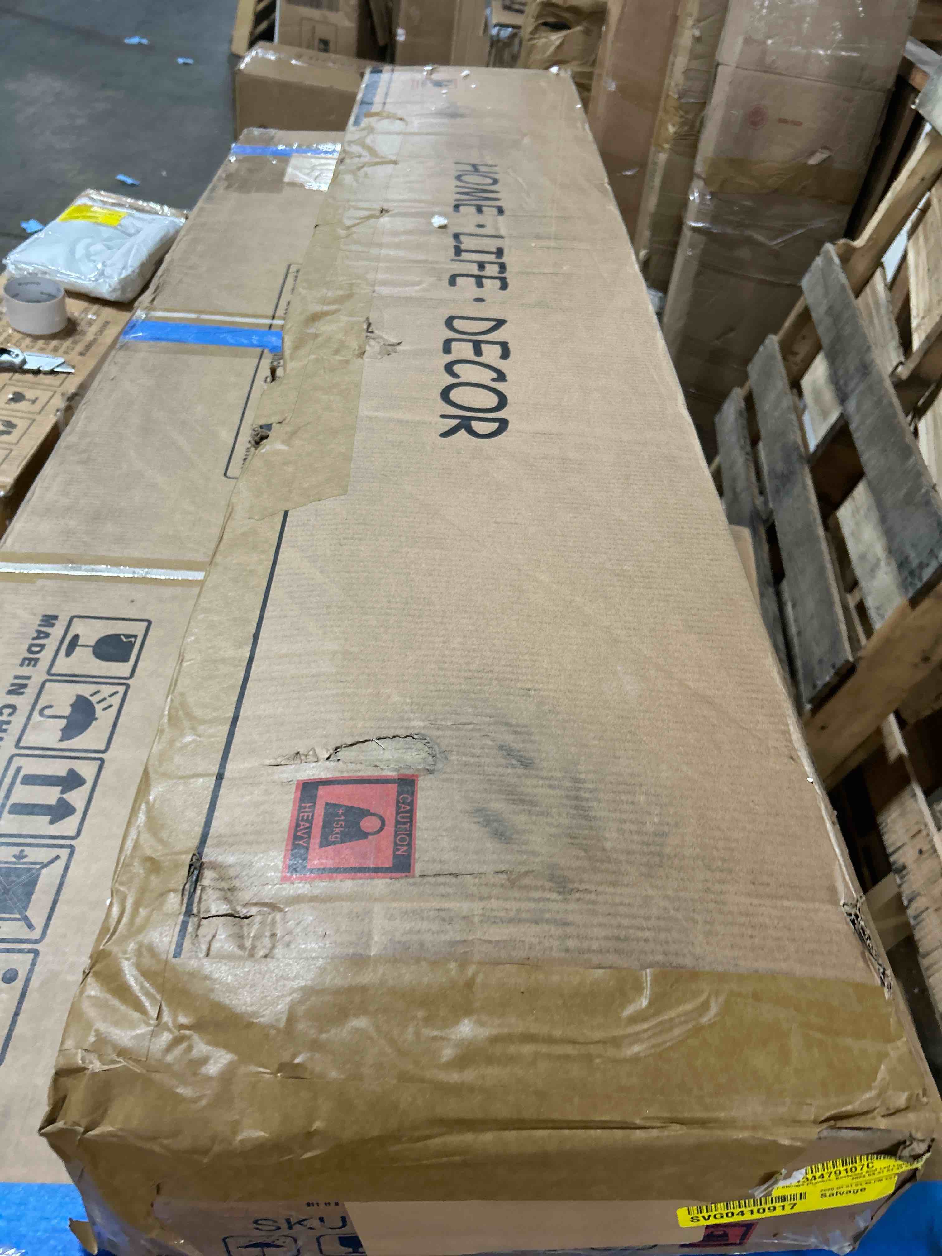 Condition photo showing As Is for 7 Storage Drawers, Bookcase And Led Lights,(Incomplete)