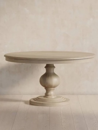 Lexi 46 Round Dining Table with Pedestal Base(Table base only)