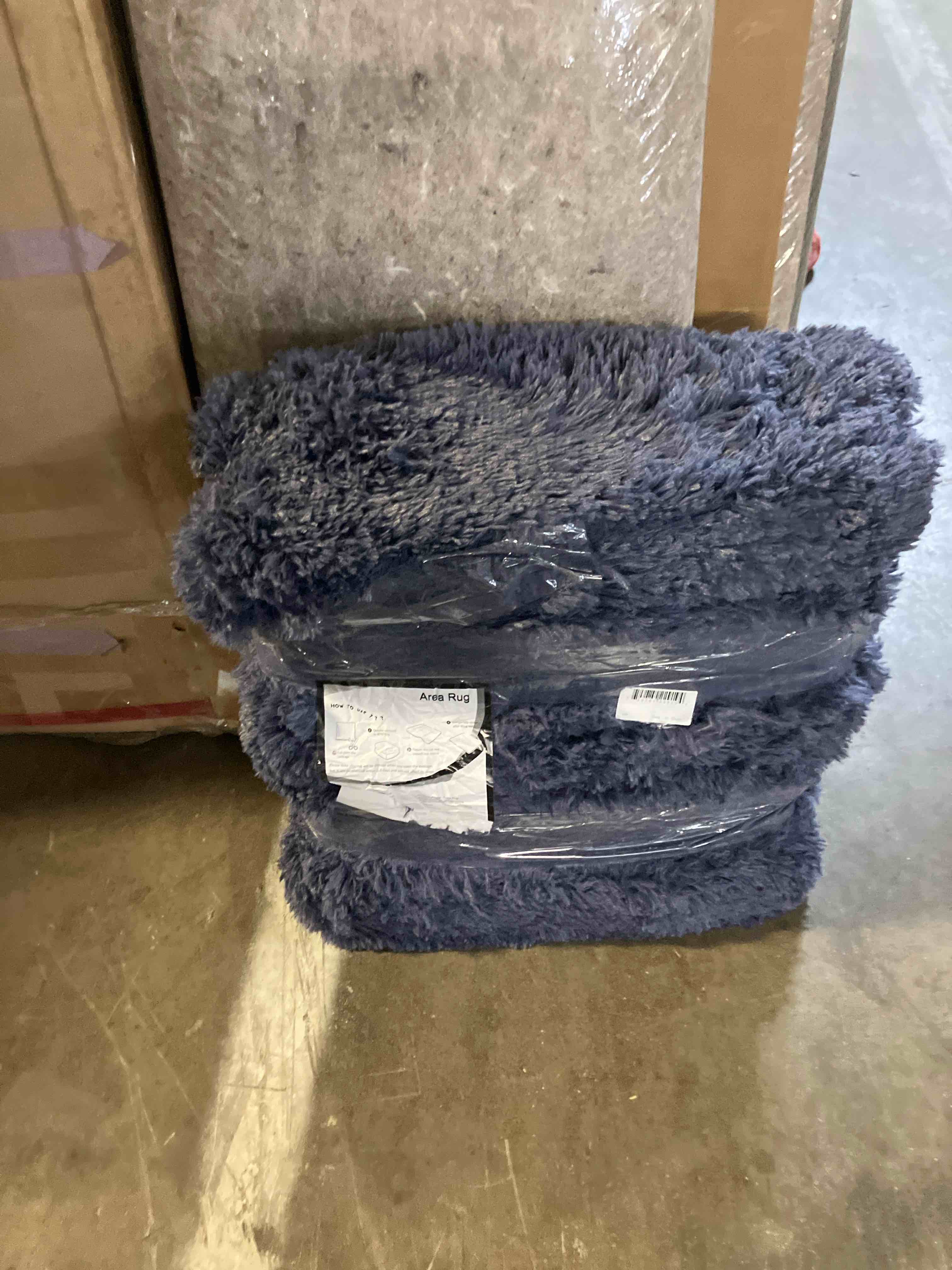 Condition photo showing New/Like New for Lochas Shag Area Rug Geometric Plush Fluffy Rugs Soft Moroccan Carpets for Bedroom Living Room Floor Mat Home Decor 5x8ft Dark Grey/Black