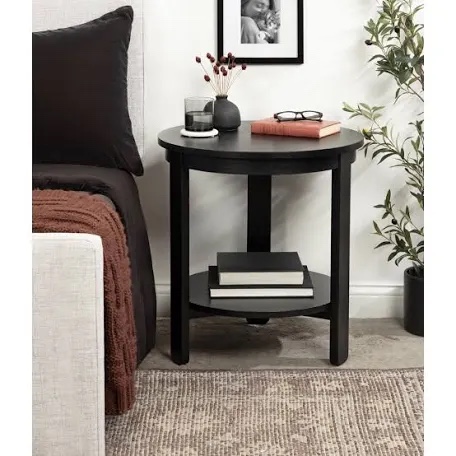 aamnah round living room side table