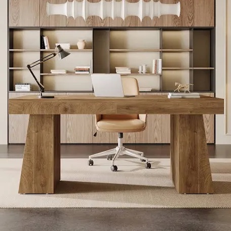 wolbach 55 inches executive desk with double trapezoid base (only base)