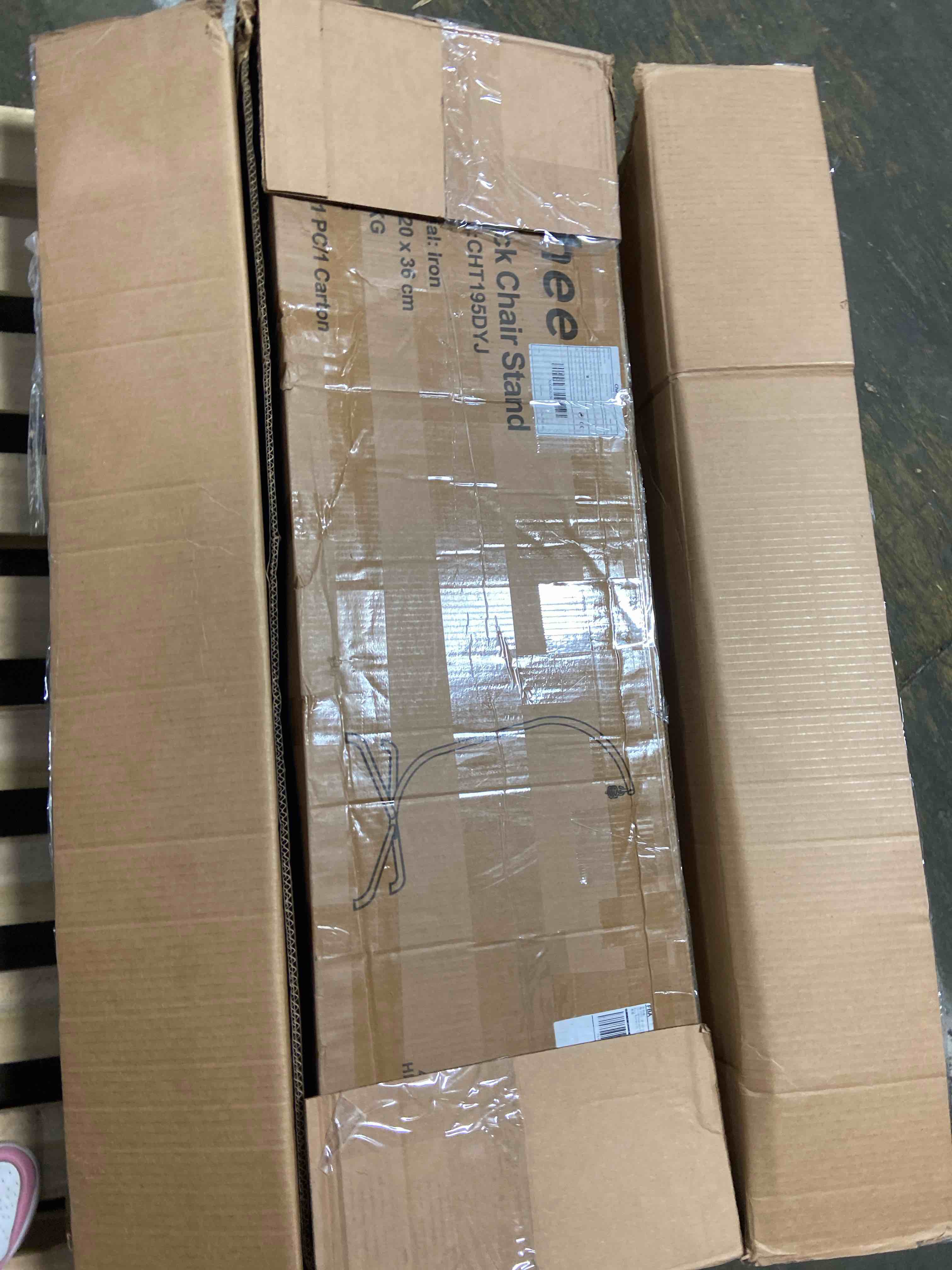 Condition photo showing Good Condition for Hammock Chair Swing Stand, Hanging C-Stand with Buckle and Spring Hook, Heavy Duty Steel Hanging Hammock Max Load 350lbs, Hammock Stand Only, Outdoor Indoor Bedroom Patio Garden Balcony - Black