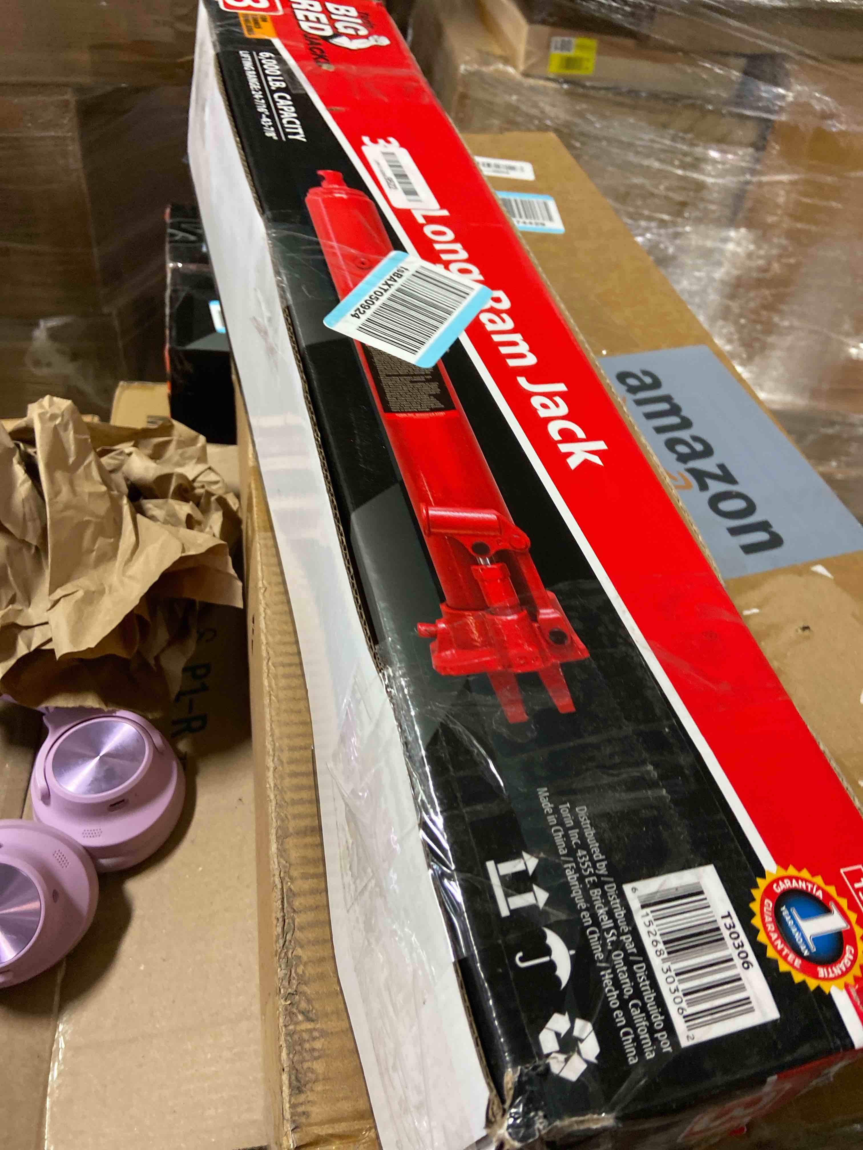 Condition photo showing Good Condition for BIG RED T30306 Torin Hydraulic Long Ram Jack with Single Piston Pump and Clevis Base (Fits: Garage/Shop Cranes, Engine Hoists, and More): 3 Ton (6,000 lb) Capacity, Red