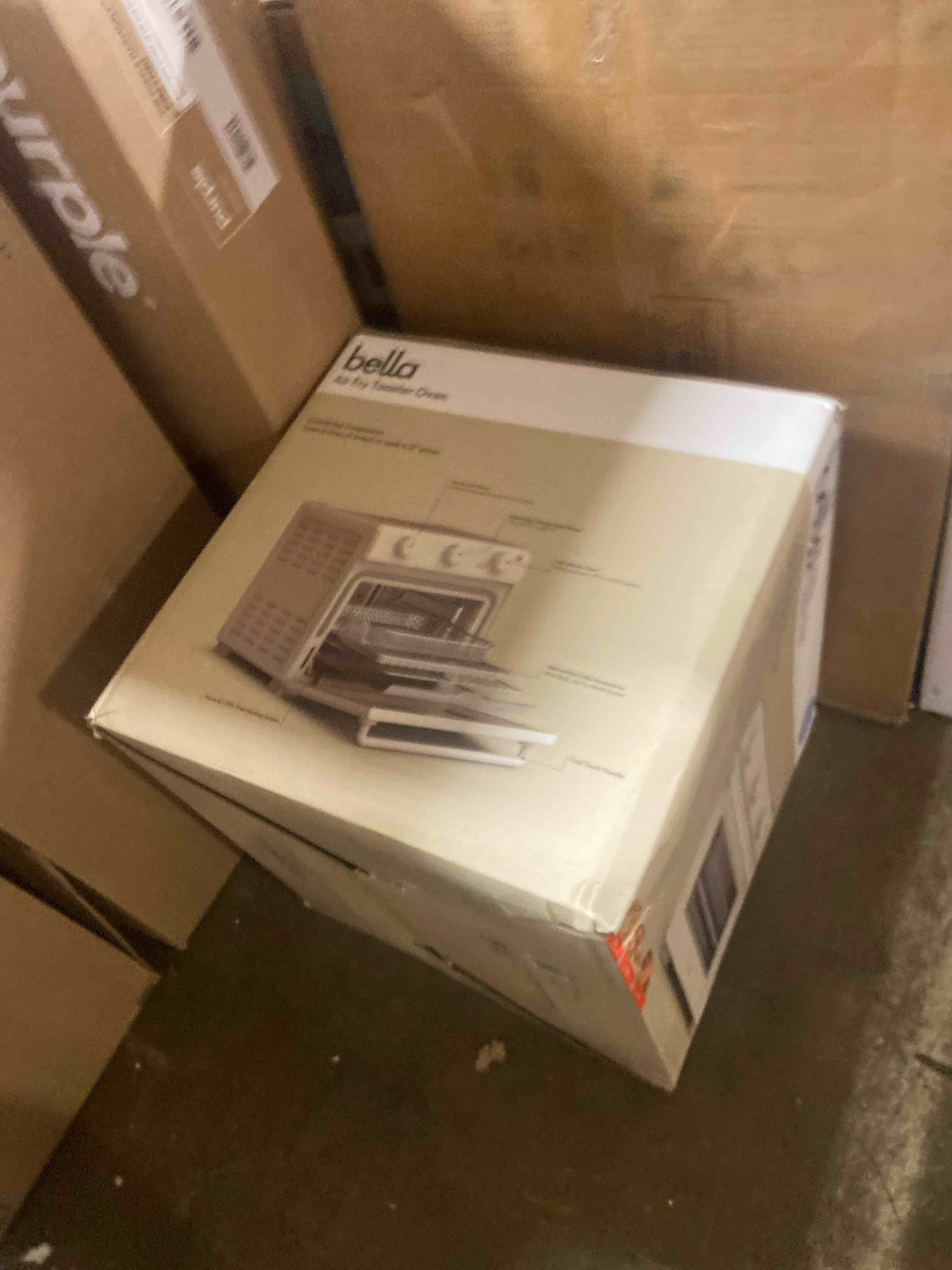 Condition photo showing Good Condition for bella Air Fry Toaster Oven, 7 Preset Cooking Options, Dishwasher-Safe EverGood Coated Trays Included, 60-Minute Auto Shutoff w Audible Timer, Power Indicator Light, 1700 Watt, Oatmilk