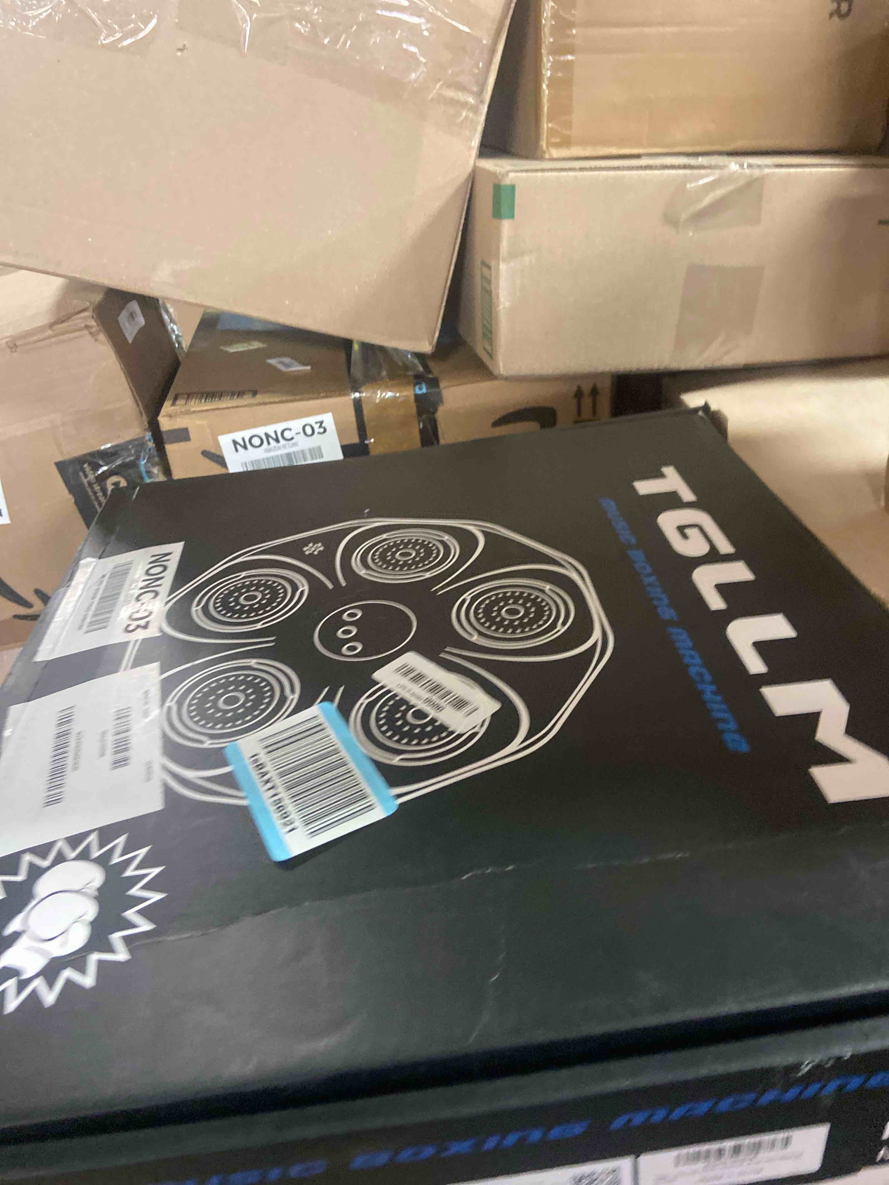 Condition photo showing Good Condition for Music Boxing Machine, Interactive Punching Trainer with Boxing Gloves, Large Size Wall Mounted Electronic Boxing Target for Adult Kids, 9 Modes & 9 Speeds