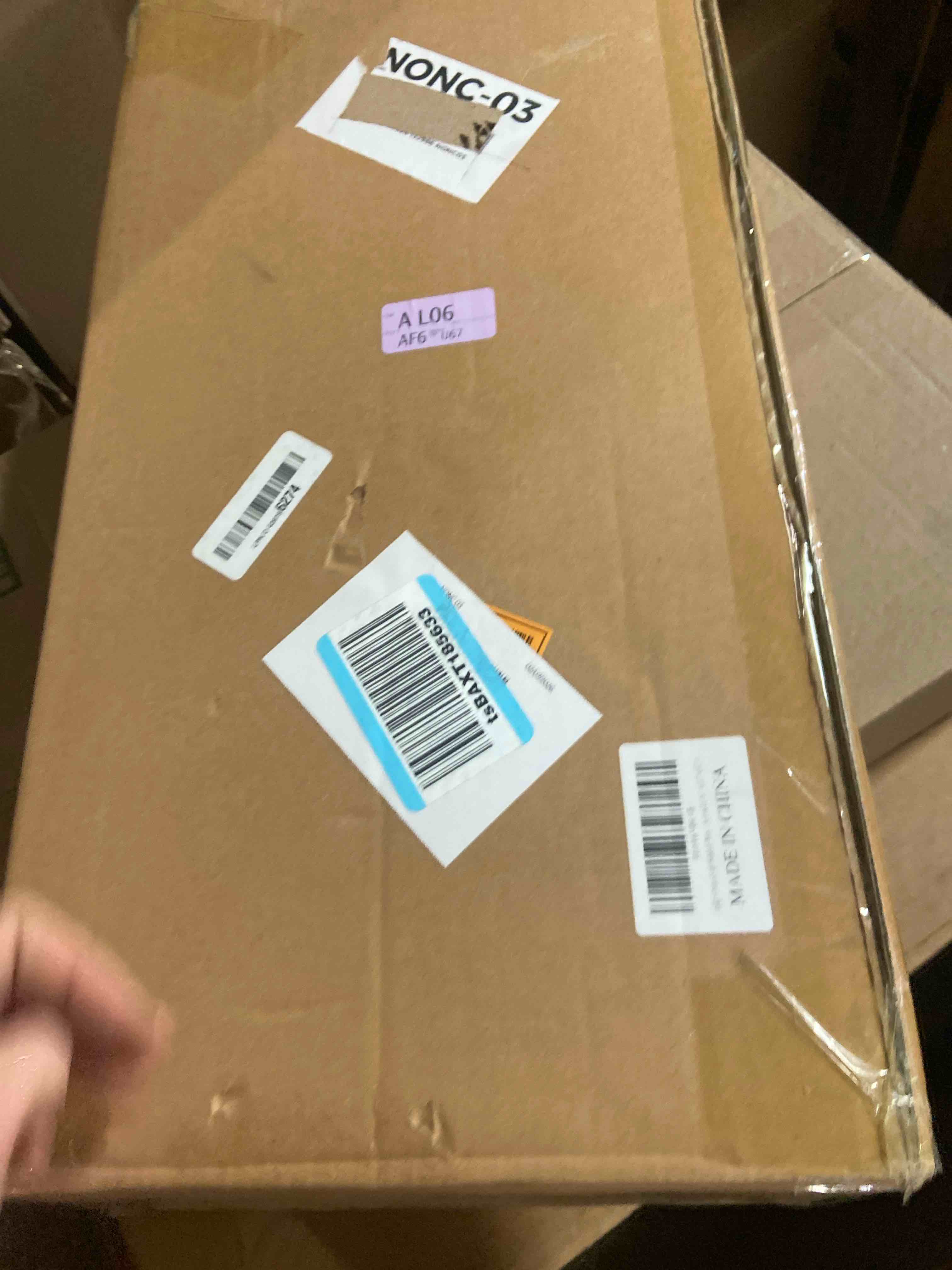 Condition photo showing New/Like New for Foldable Storage Baskets with Handles Paper Rope Storage Baskets Rectangle Collapsible Hand Woven Storage Cubes Bins for Organizing Shelves Living Room Bedroom Pantry (3, 11'' x 11'' x 11'') 11'' x 11'' x 11'', set of 3 Natural