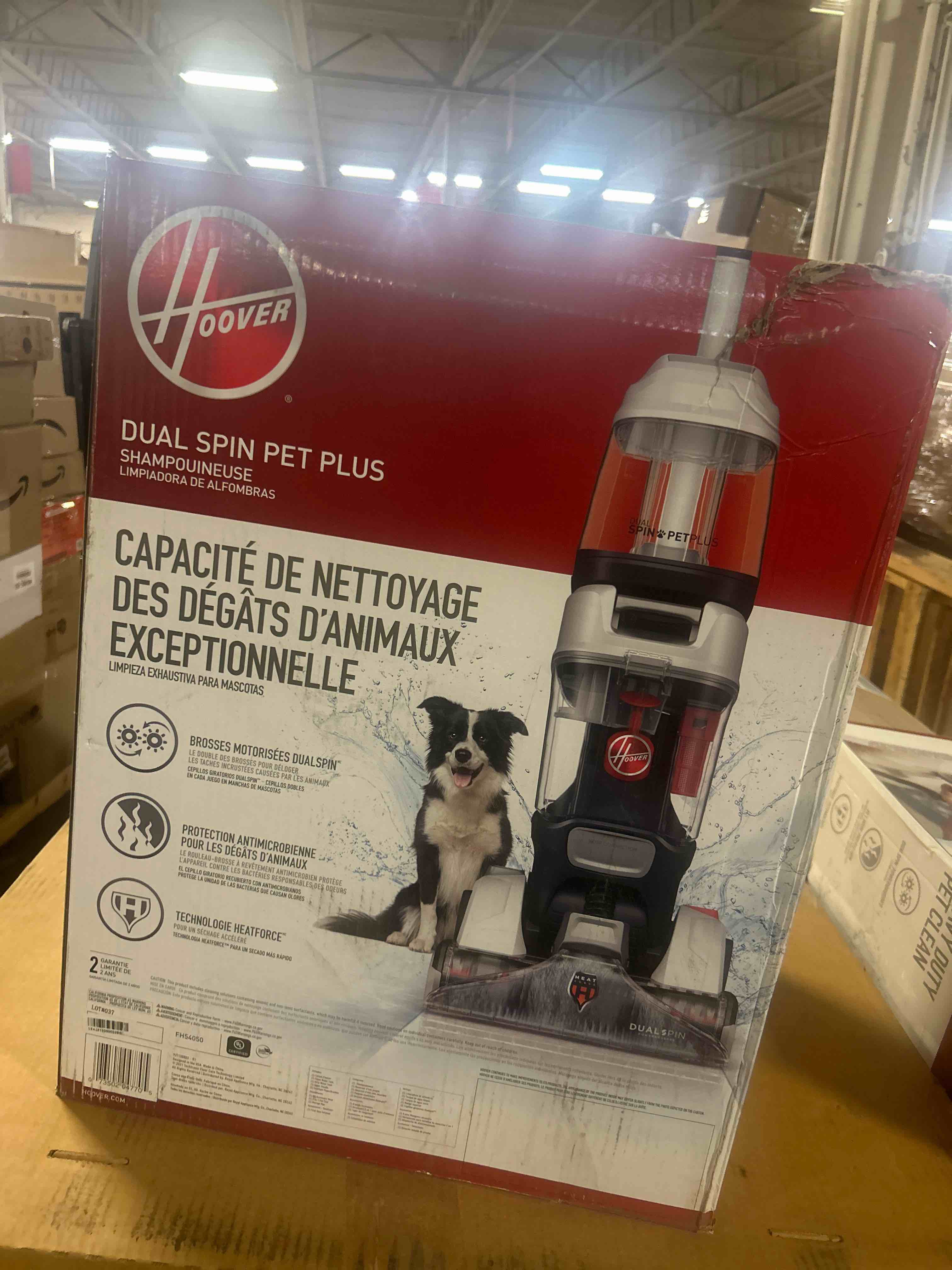 Condition photo showing New/Like New for Hoover Dual Spin Pet+ Upright Carpet Cleaner Machine, Carpet Shampooer Machine for Home and Pets, Includes Storage Mat, Pair with a Hoover Carpet Cleaner Solution for a Bright, Refreshed Home