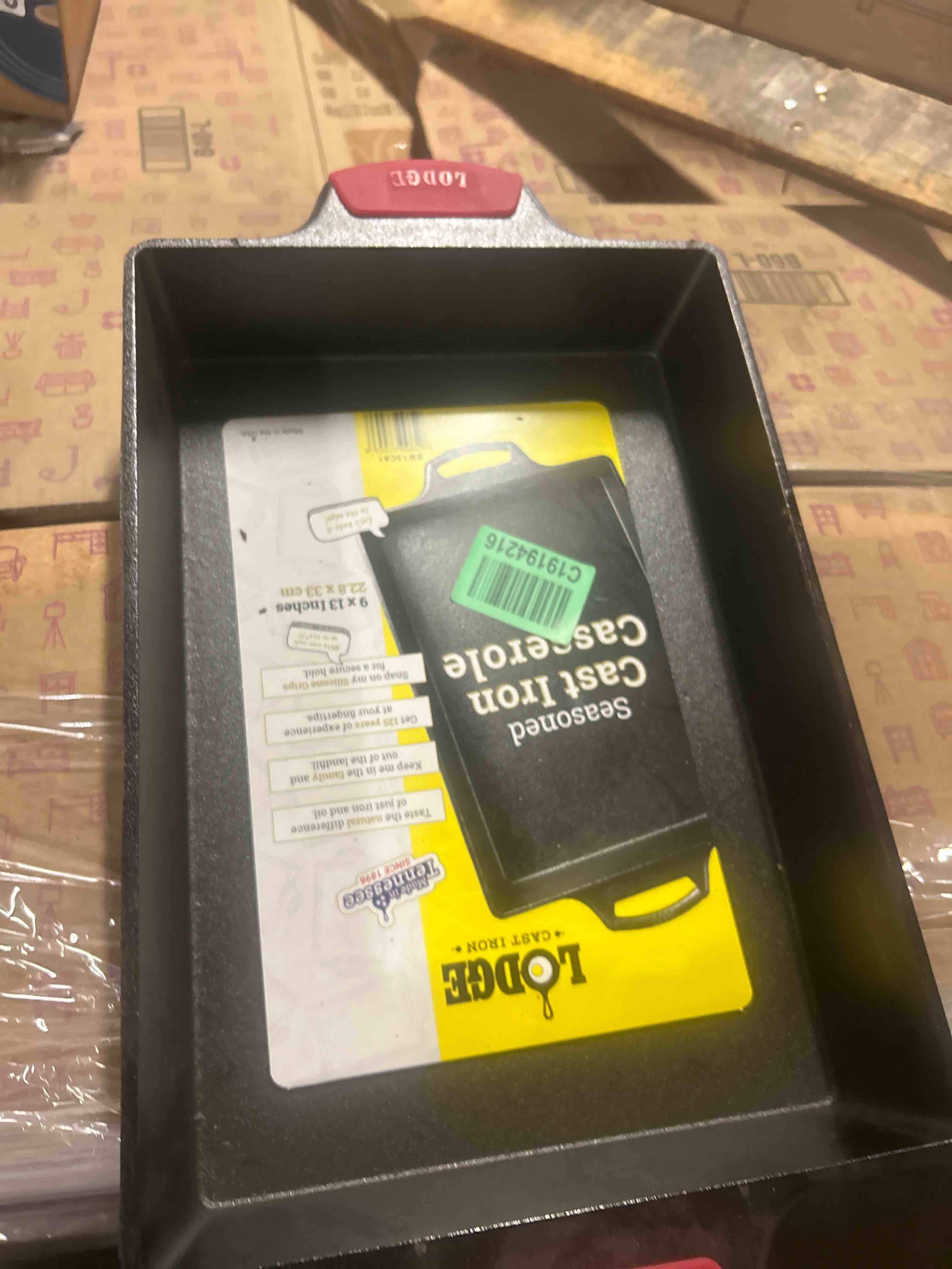 Condition photo showing New/Like New for Lodge Cast Iron Baking Pan