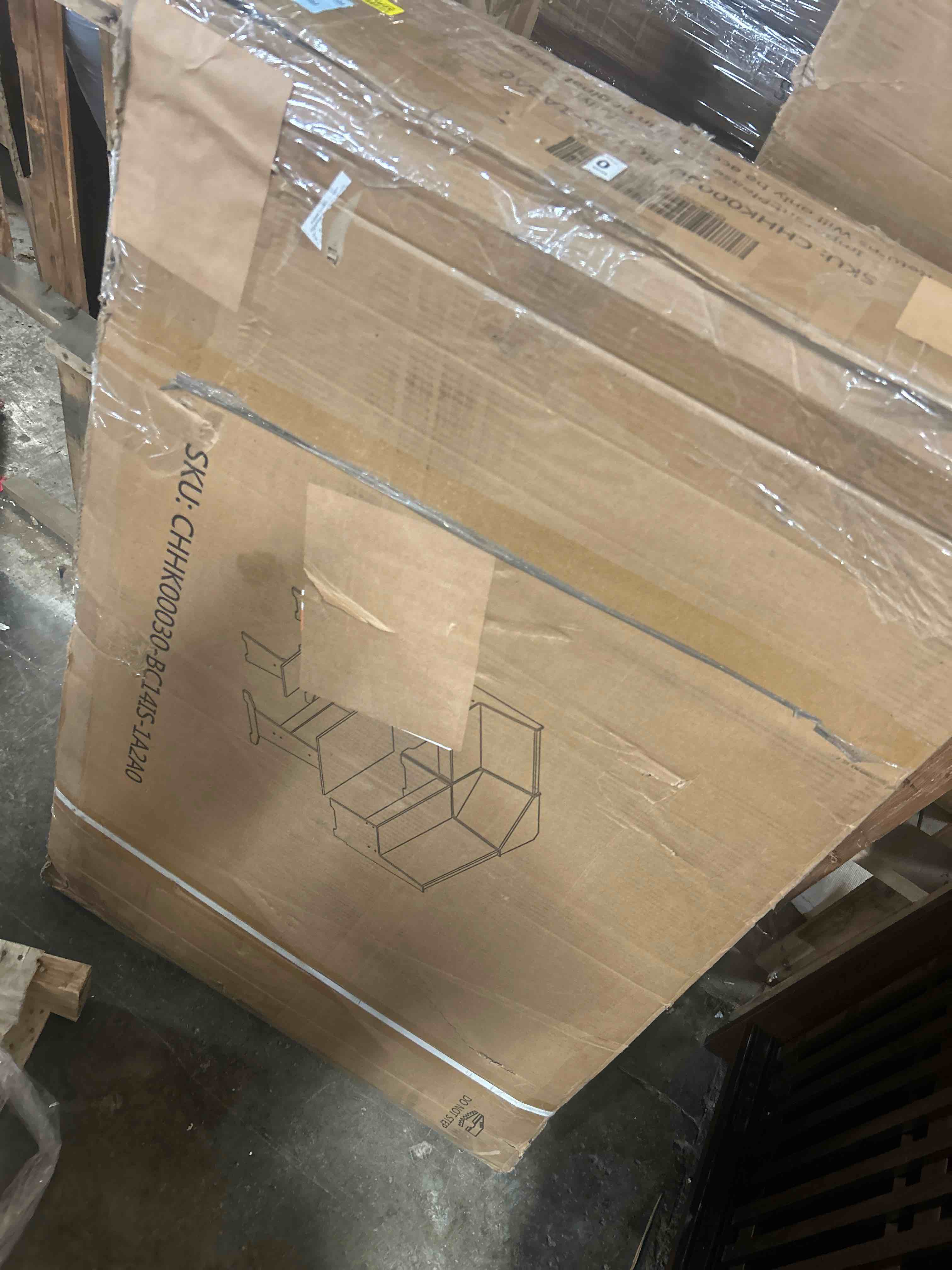 Condition photo showing As Is for Deral 5 – Person Modern Solid Wood Corner Breakfast Nook Dining Set with Hidden Storage(Seat pice only)