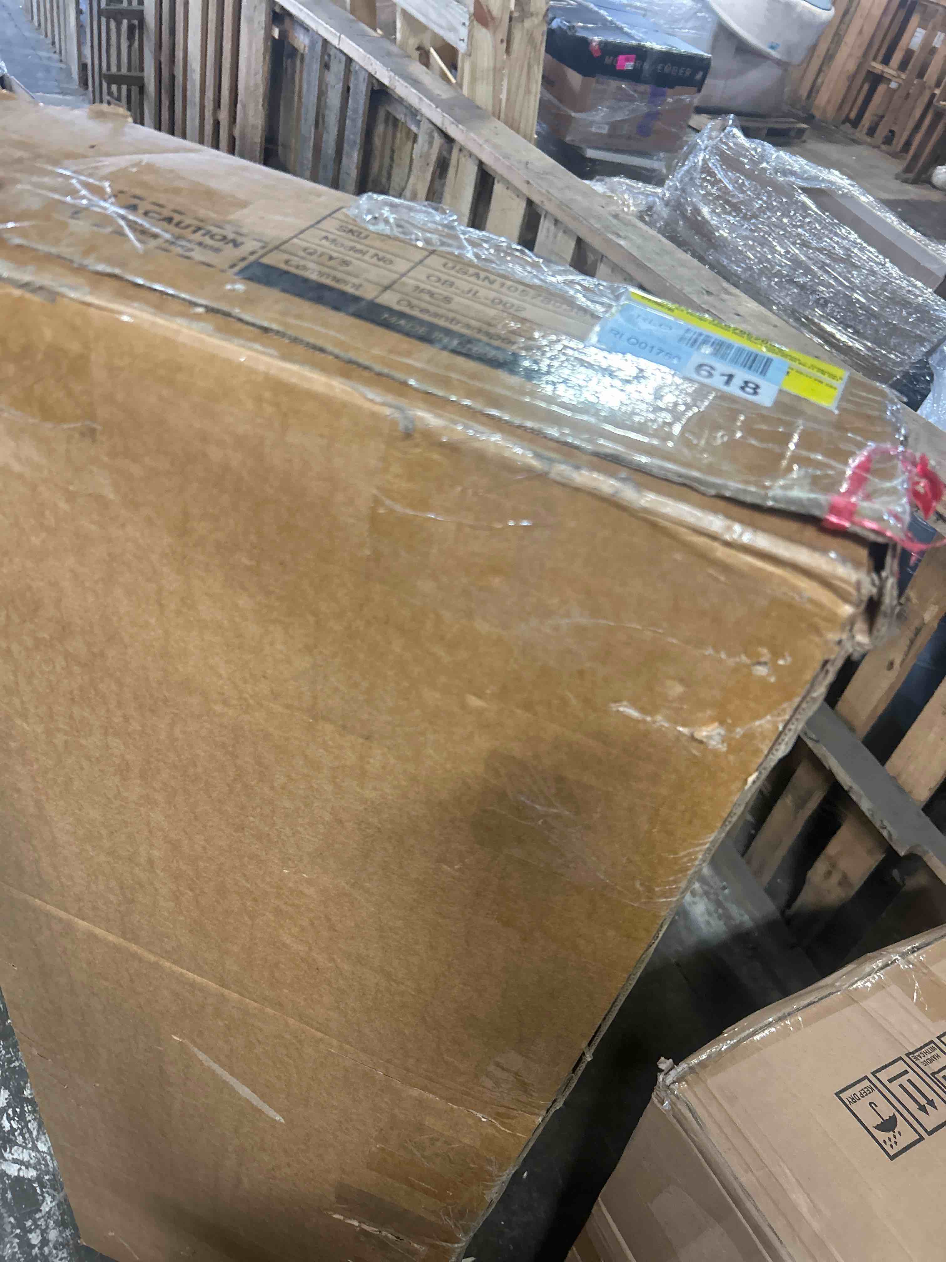 Condition photo showing New/Like New for 55" Sideboard Storage Cabinet With Doors And Shelves