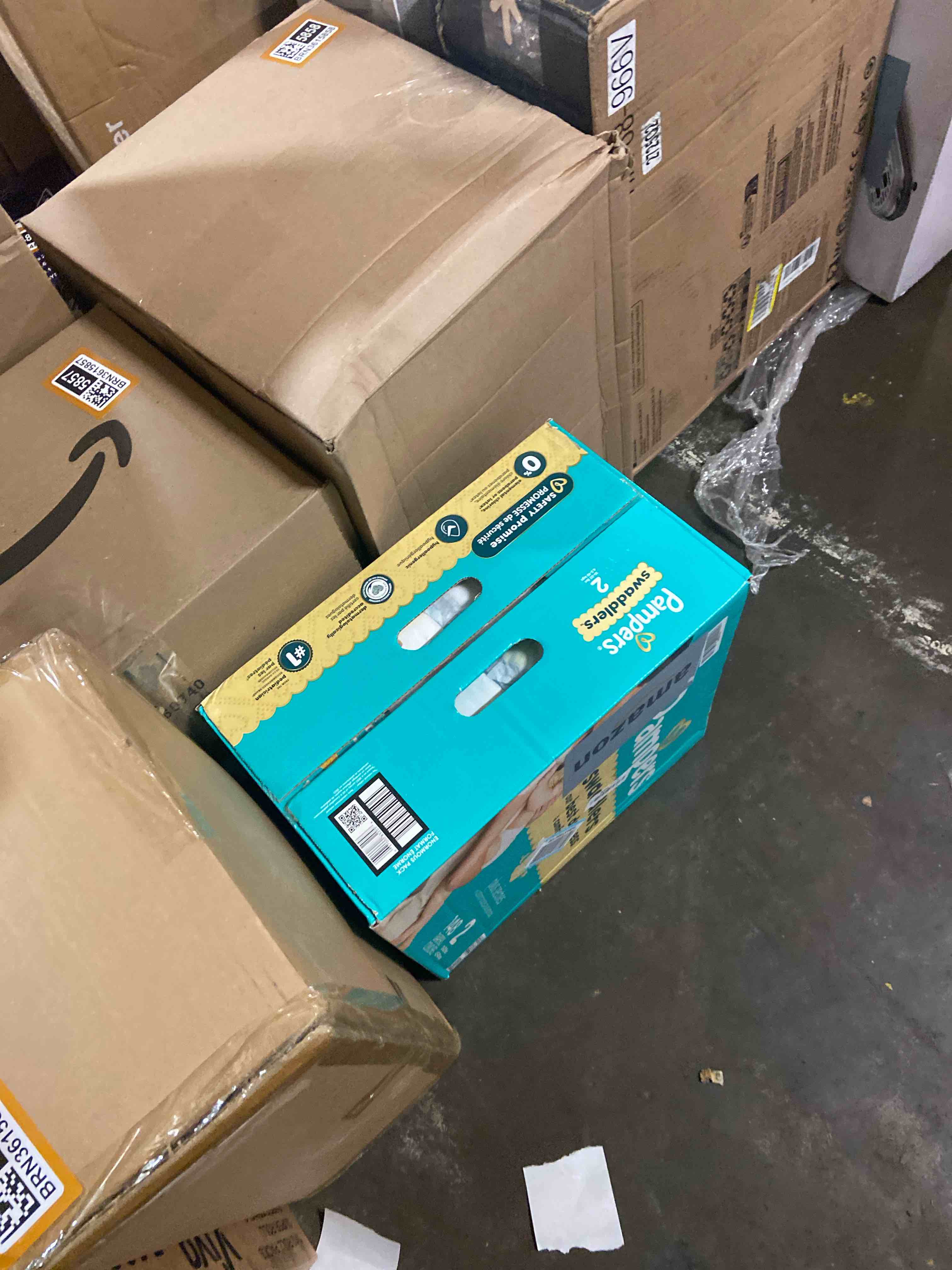 Condition photo showing New/Like New for Pampers Swaddlers Diapers, Size 2 (10-22 lbs), 148 Count, Absorbent, Keeps Baby Dry and Comfortable, Skin Safe Disposable Baby Diaper Size 2 148