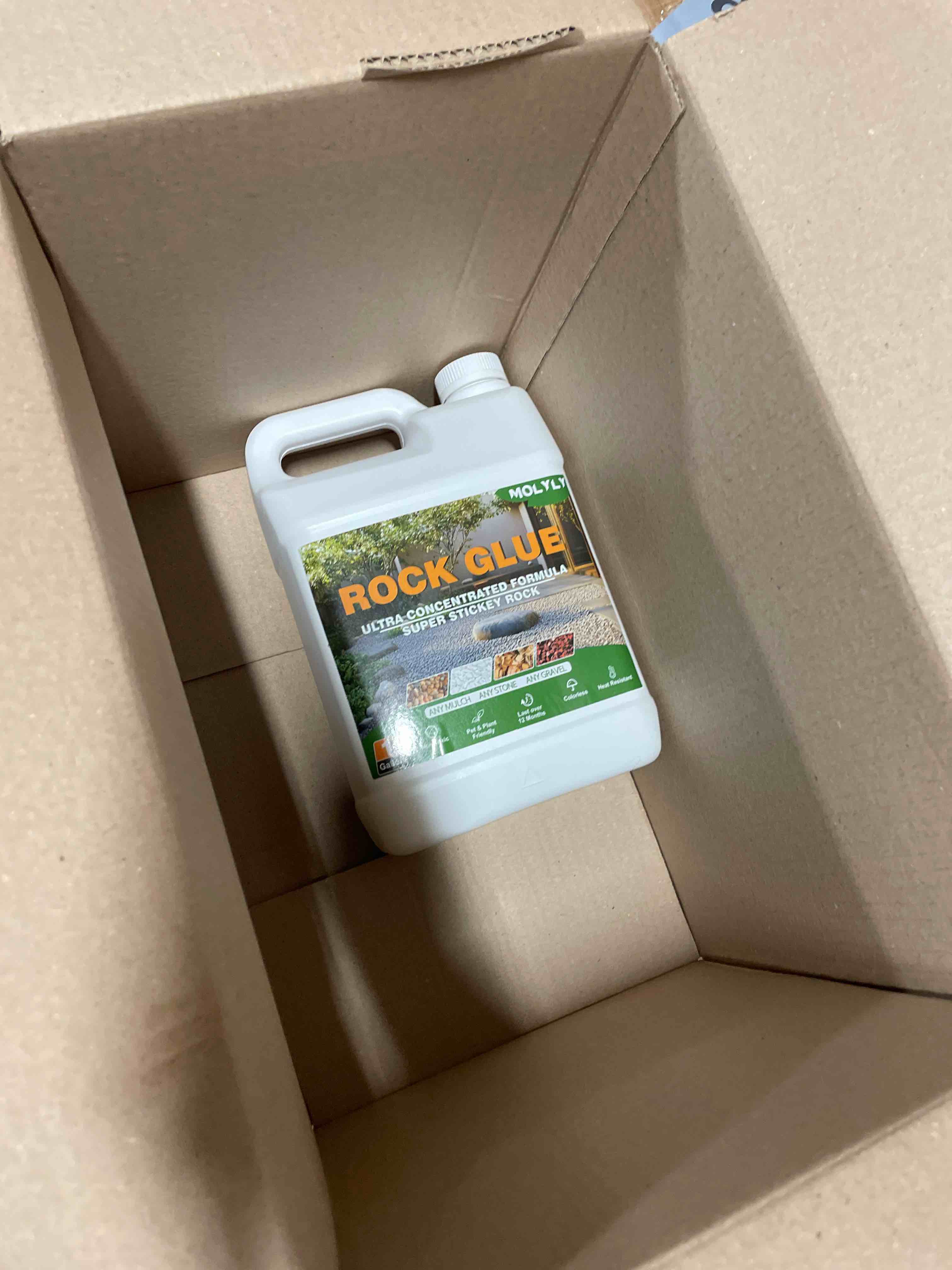 Condition photo showing New/Like New for Teexpert 1 Gallon Rock Glue for Landscaping – Strong Pea Gravel Binder & Stone Adhesive for Walkways, Yards, Patios, and Decorative Driveway Edges