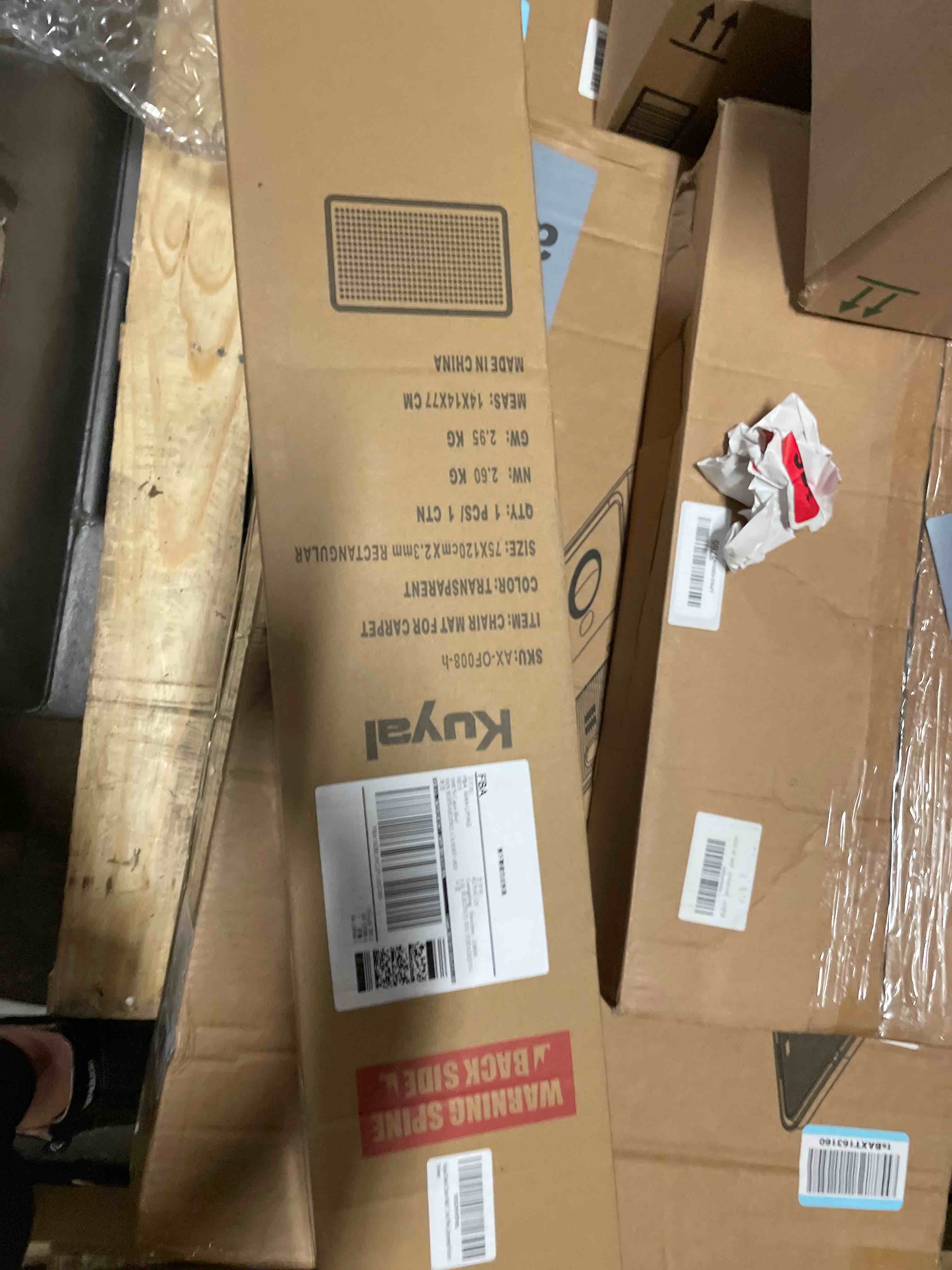 Condition photo showing New/Like New for Kuyal Desk Chair Mat for Carpet, 30'' x 48'' Rectangle Transparent Mats for Chairs Good for Desks, Office and Home, Easy Glide, Protects Floors for Low and No Pile Carpeted Floors 30"x48" for Carpet